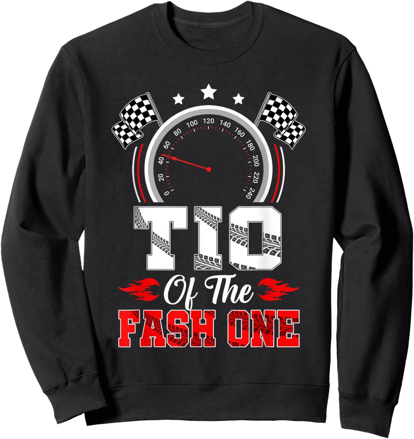 Tio Of The Fast One 1St Birthday Racing Car Family Sweatshirt - Sweatshirt | Black