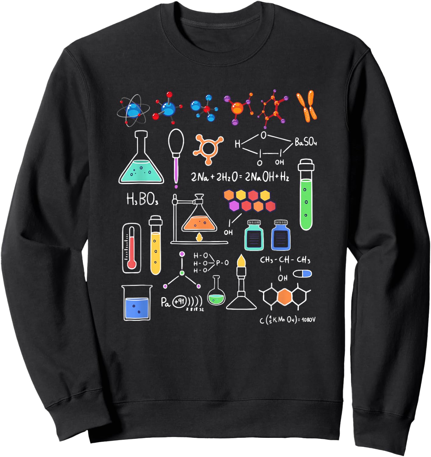 Physics Science Maths Chemistry Nerd Gift Sweatshirt - Sweatshirt | Black