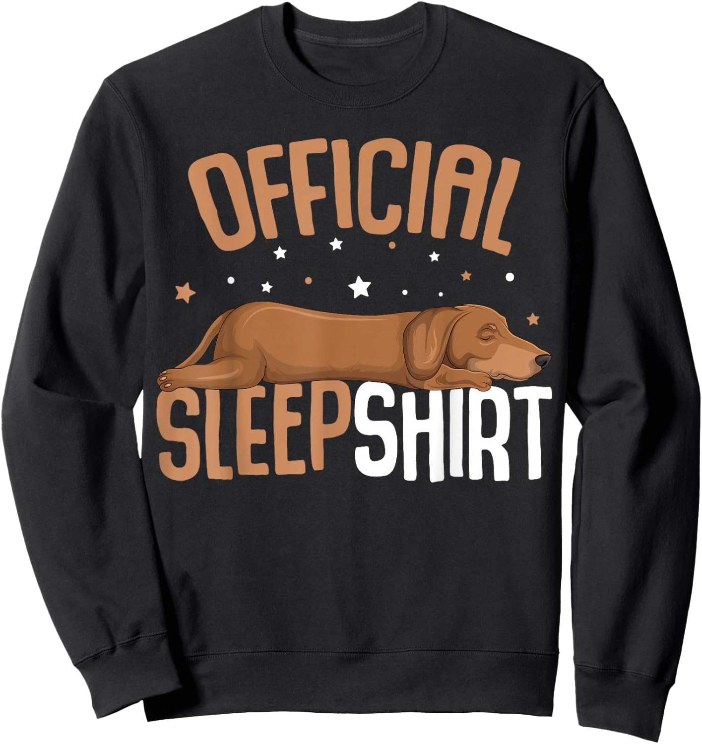 Dachshund Weiner Dog Official Sleepshirt Women Girls Kids Sweatshirt - Sweatshirt | Black