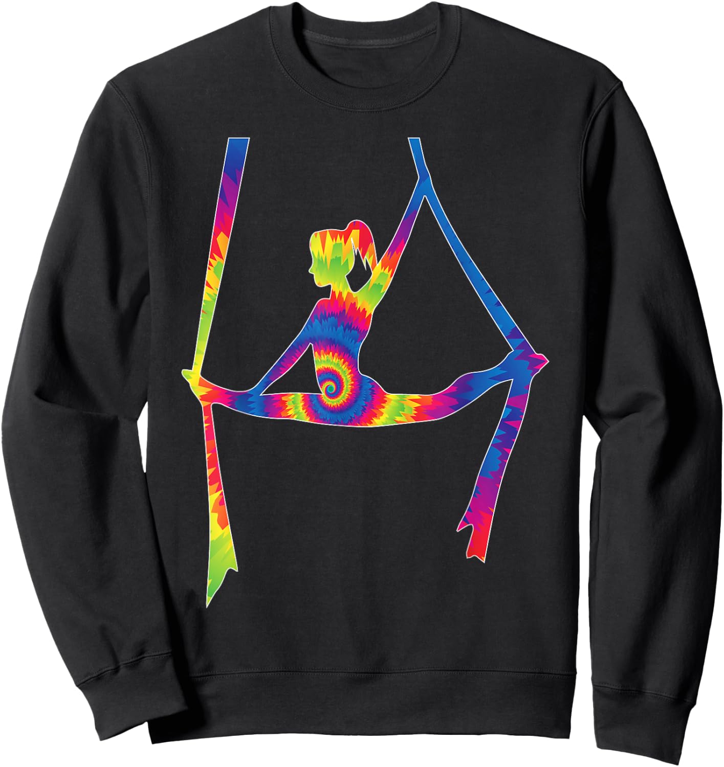 Aerial Silks Dancer Trapeze Aerialist Air Yoga Acrobatics Sweatshirt - Sweatshirt | Black