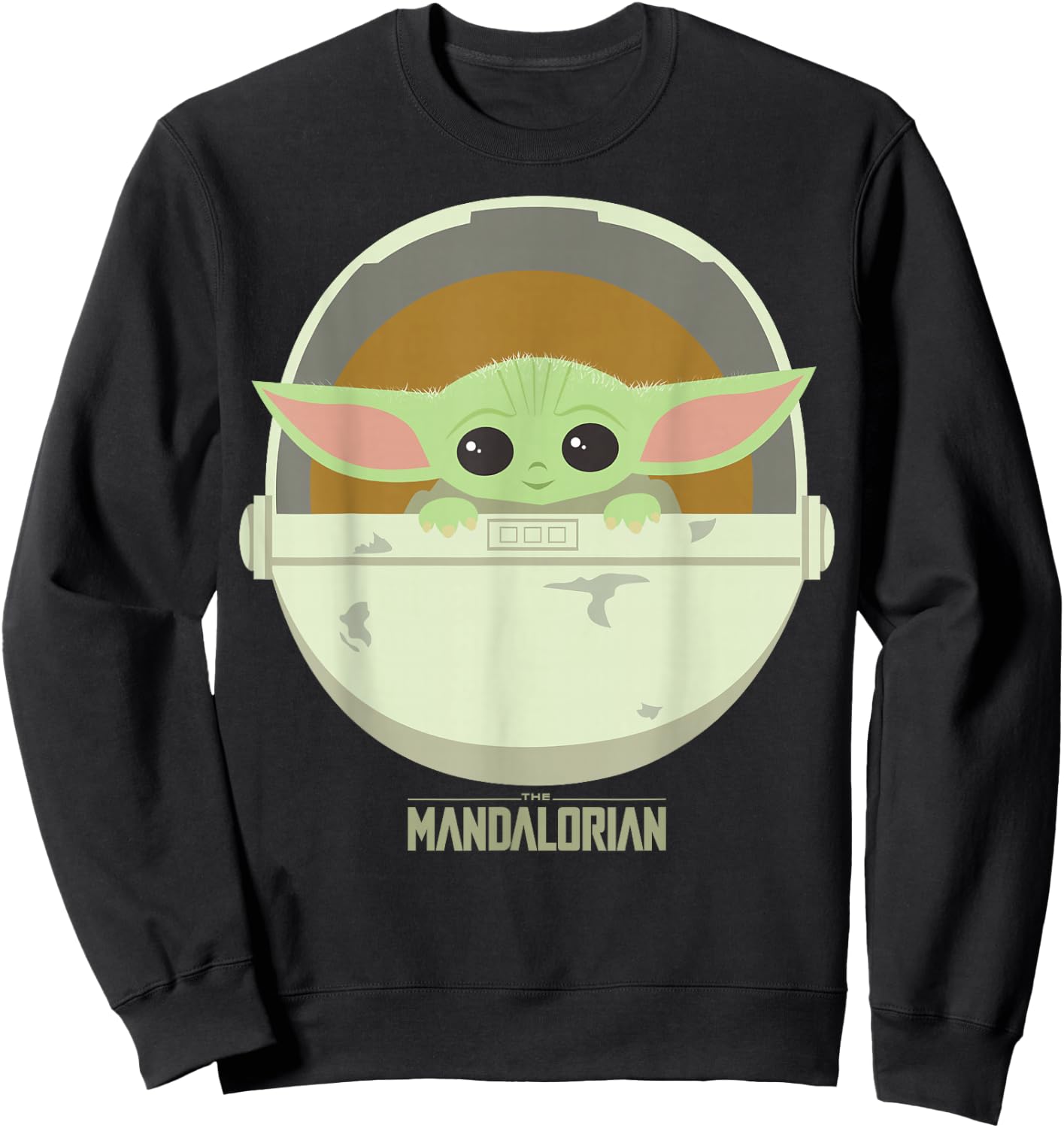 Star Wars The Mandalorian The Child Bassinet Portrait Sweatshirt - Sweatshirt | Black
