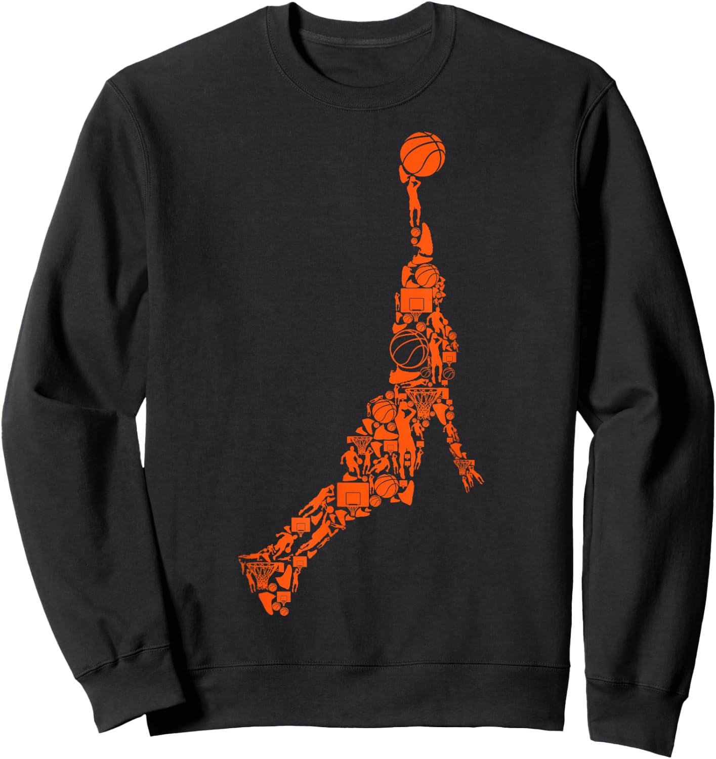 Basketball Basketball Boys Men Children Sweatshirt - Sweatshirt | Black