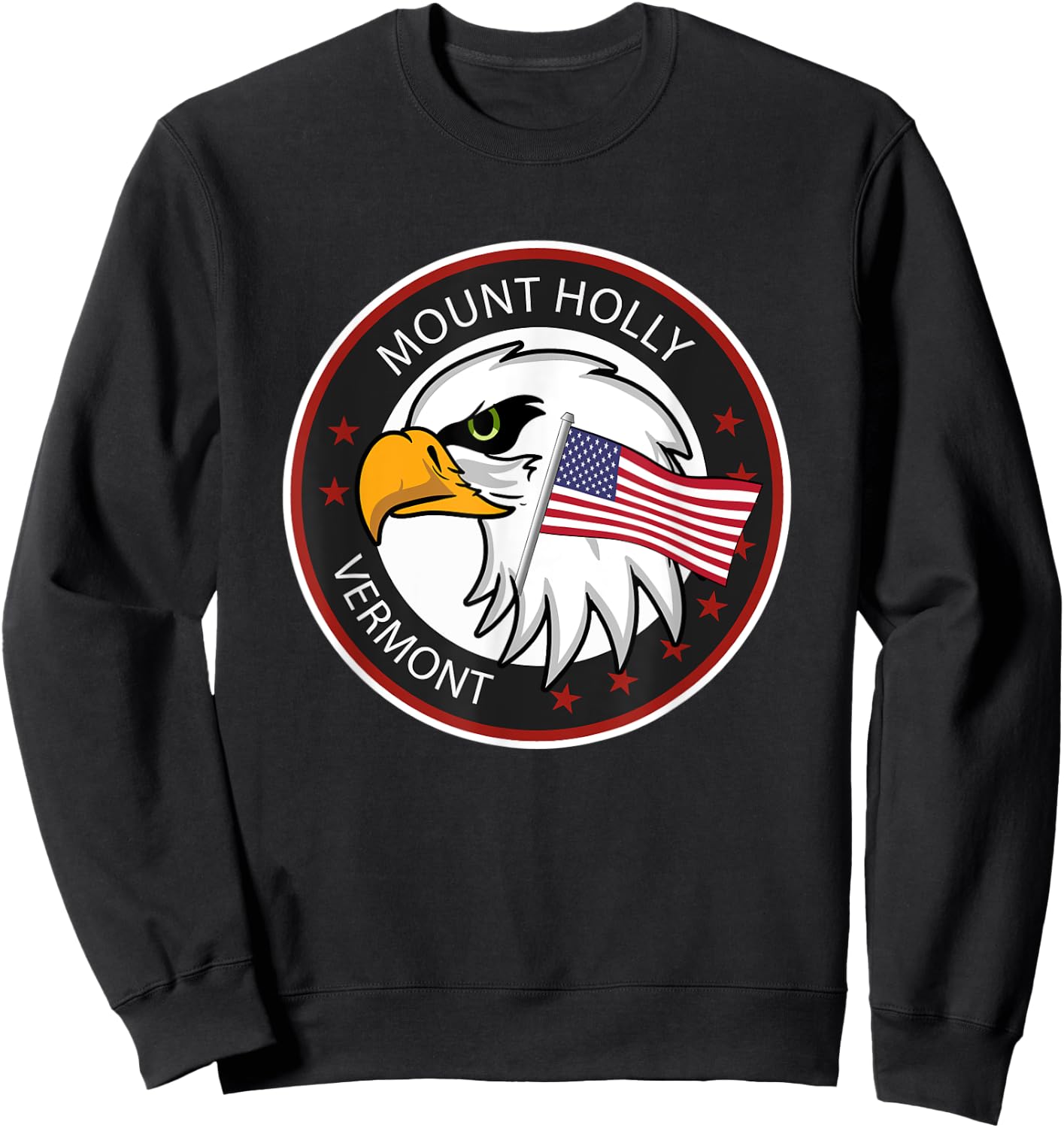 Mount Holly VT Vermont Sweatshirt - Sweatshirt | Black
