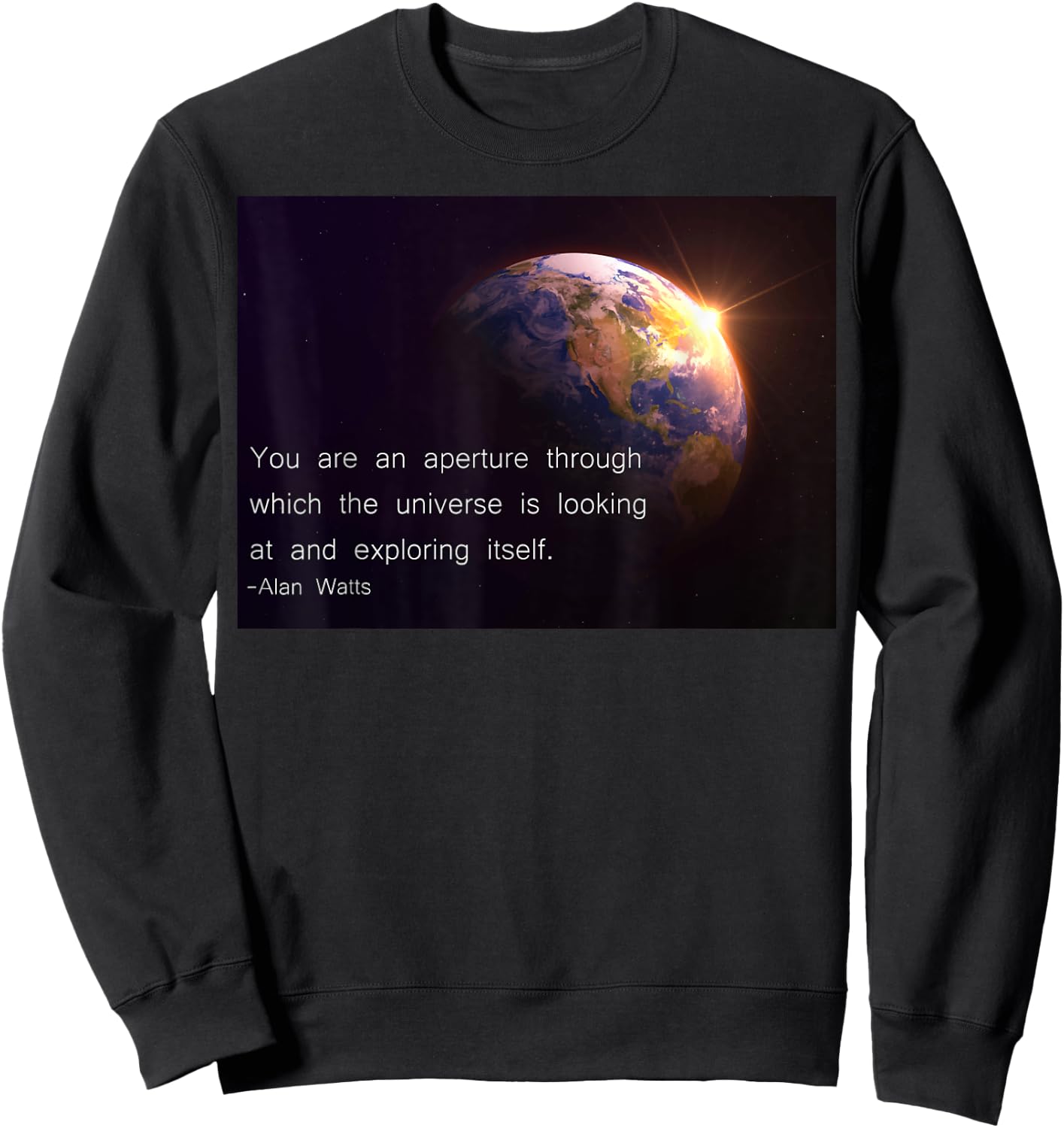 Alan Watts Best Quote Spiritual Gift Buddhist Lovers Sweatshirt - Sweatshirt | Black