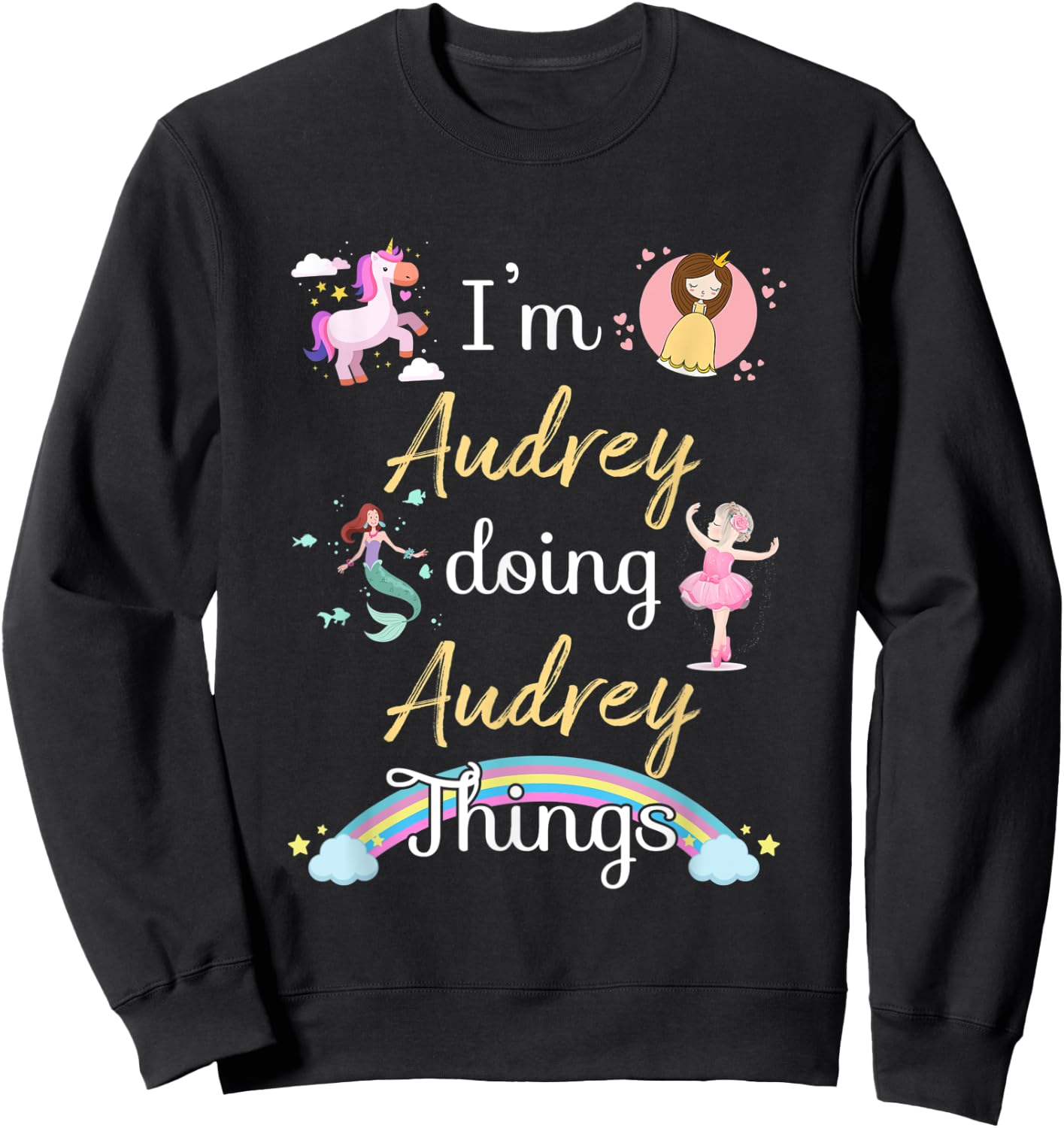 I'm AUDREY Doing AUDREY things Funny Name Sweatshirt - Sweatshirt | Black