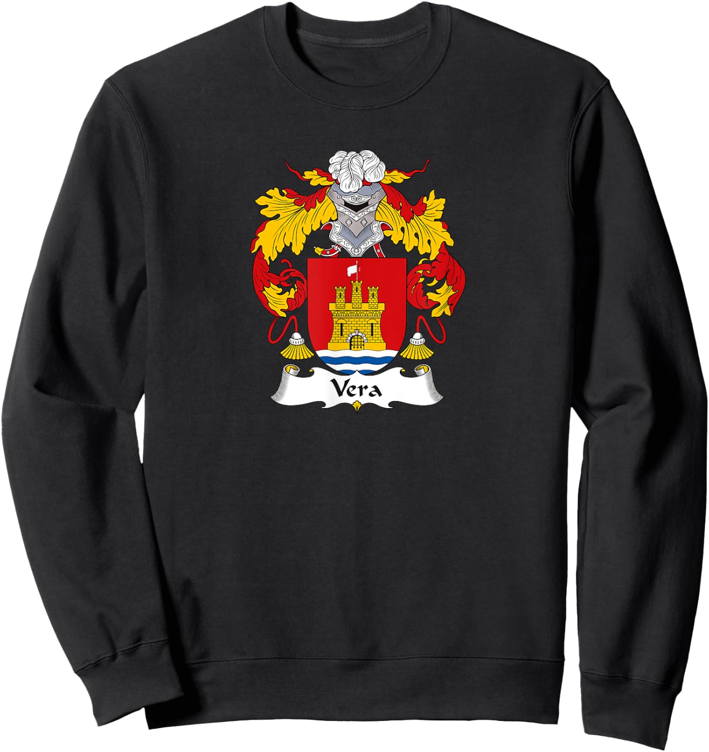 Vera Coat of Arms - Family Crest Sweatshirt - Sweatshirt | Black