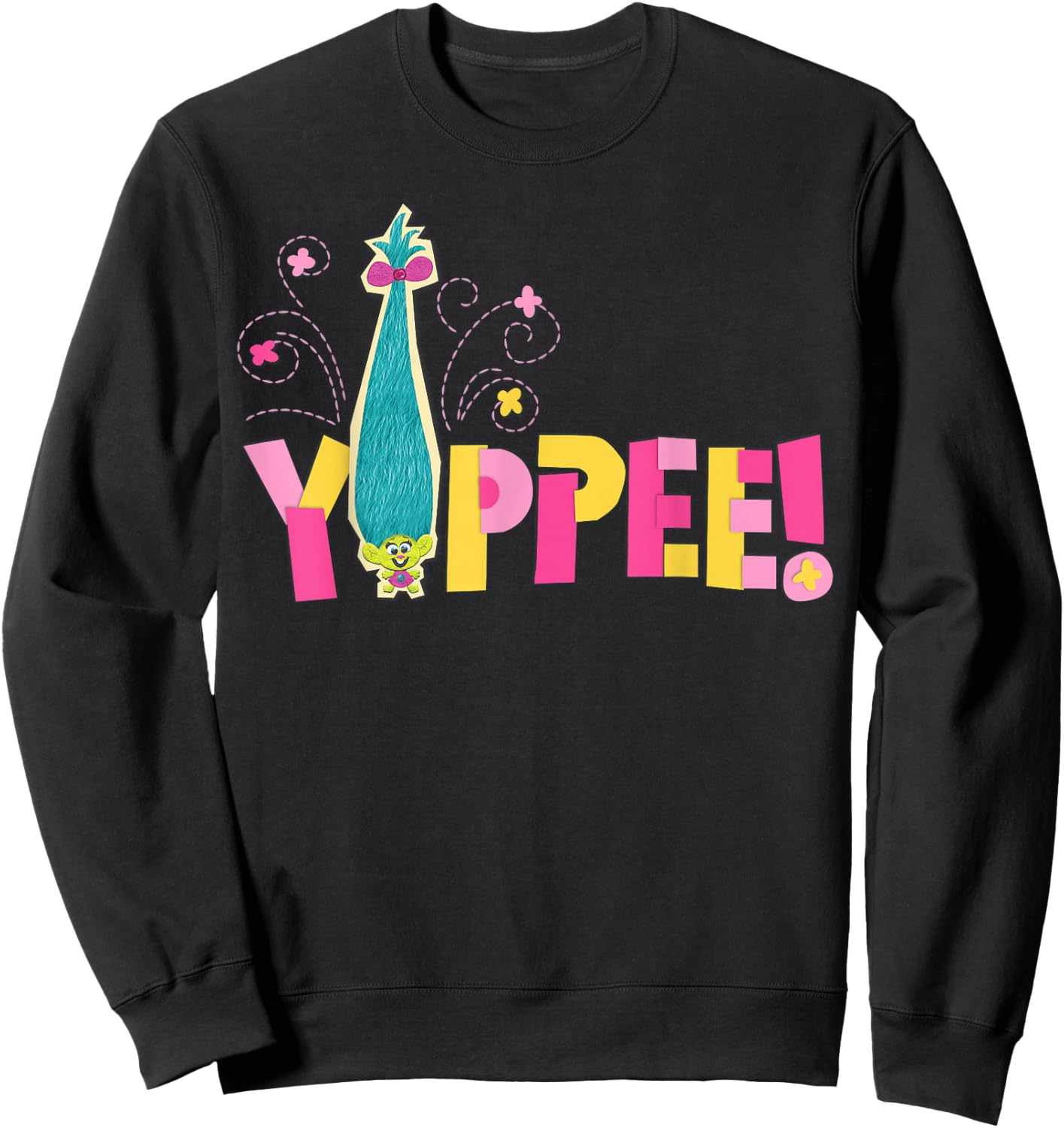 DreamWorks' Trolls Yippee! Smidge Sweatshirt - Sweatshirt | Black