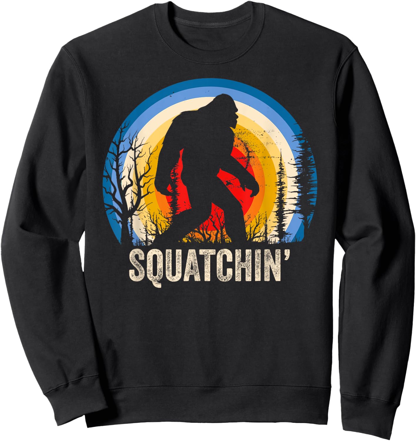 Squatchin, Sasquatch , Squatch Lover Sweatshirt - Sweatshirt | Black
