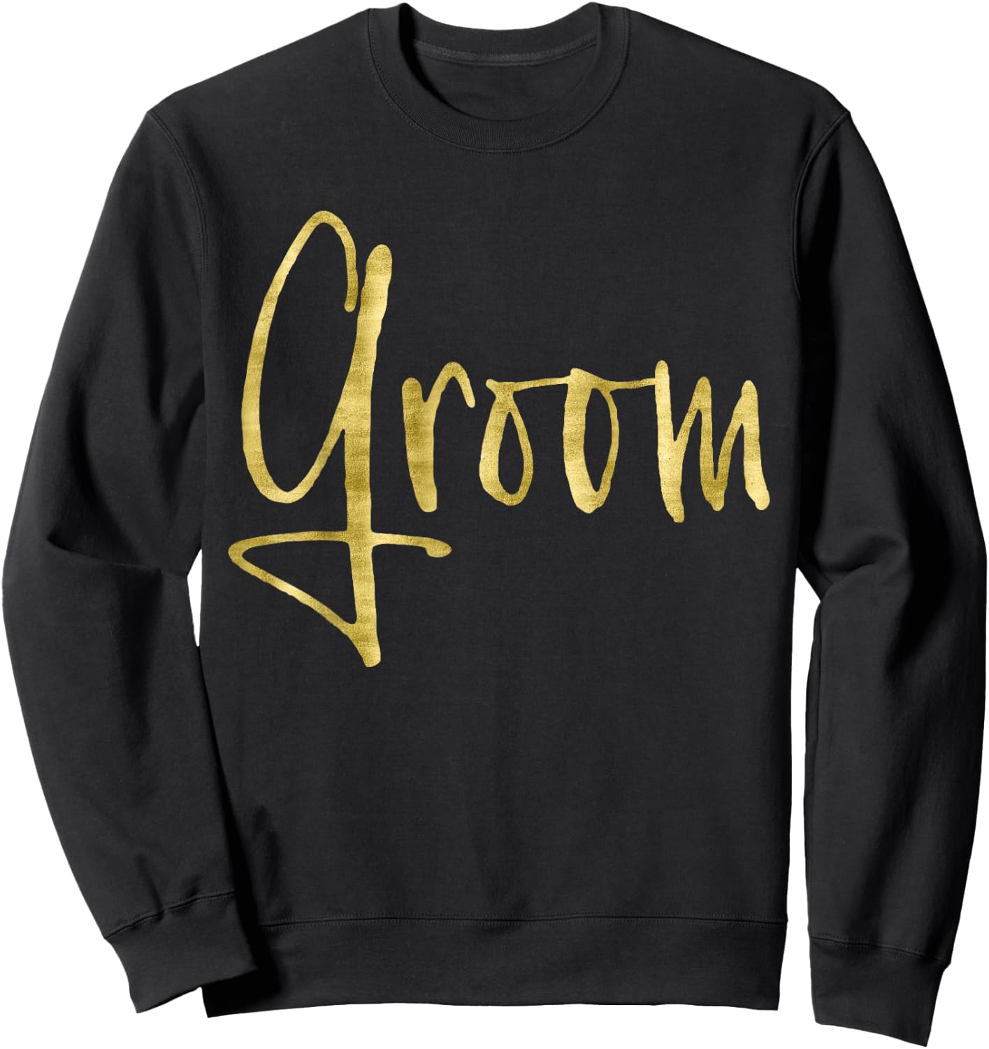 Groom Shirt For Bachelor Party Dark Yellow Sweatshirt - Sweatshirt | Black
