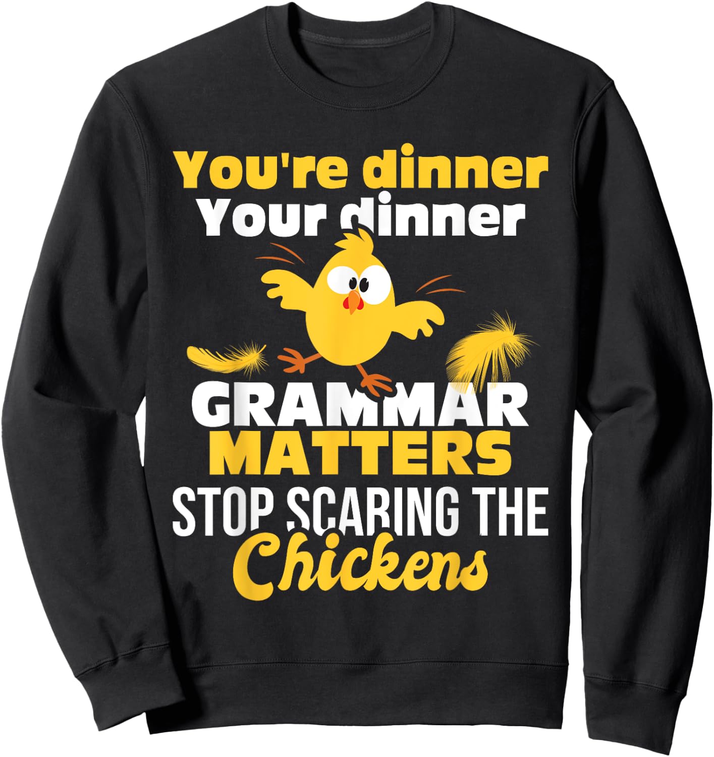Grammar Matters - Grammar Police English Teacher Grammarian Women Girls Kids Sweatshirt - Sweatshirt | Black