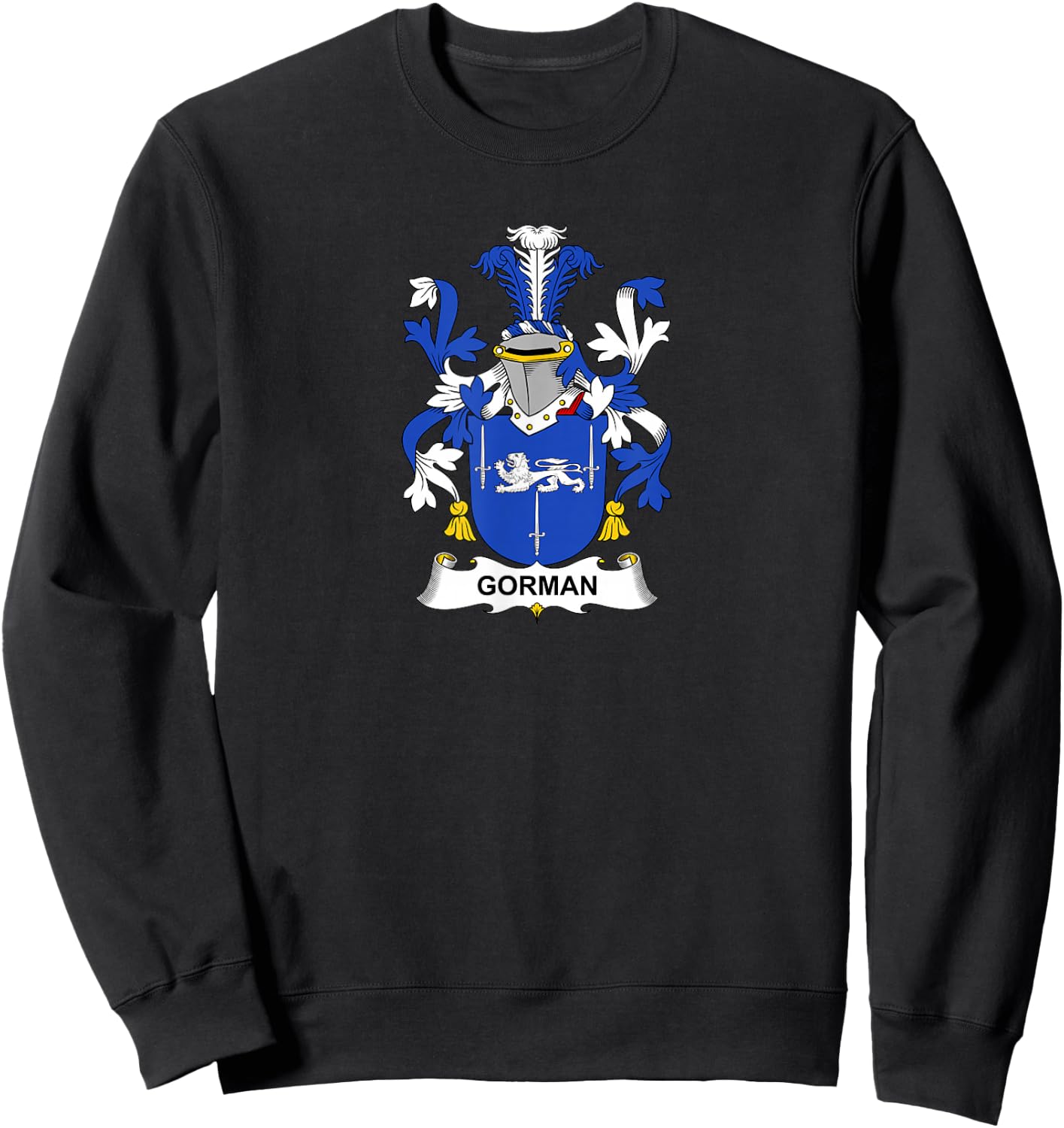 Gorman Coat of Arms - Family Crest Sweatshirt - Sweatshirt | Black