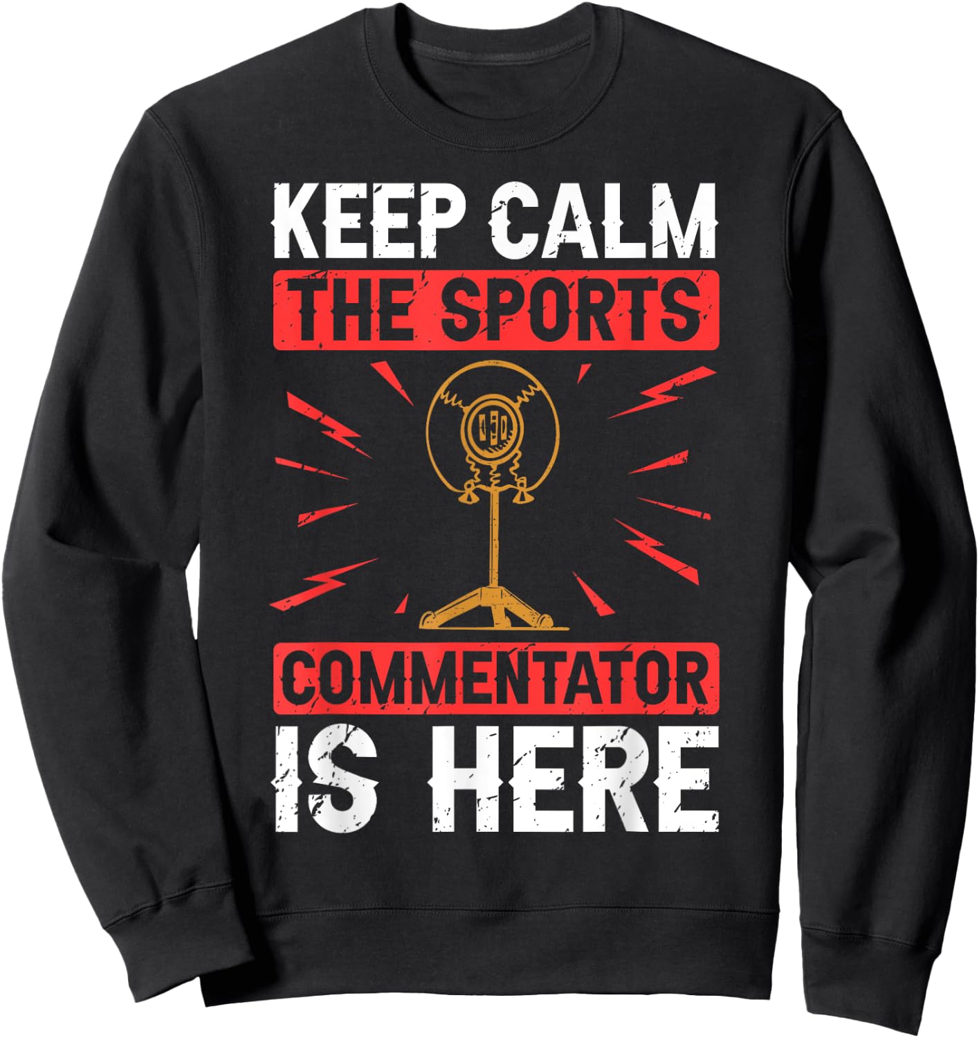Sports Commentator Sportscaster Sport Announcer Sweatshirt - Sweatshirt | Black