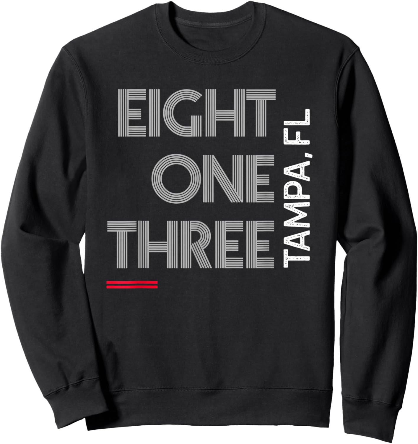 Area Code 813 Tampa Florida City Area Code Gifts Sweatshirt - Sweatshirt | Black