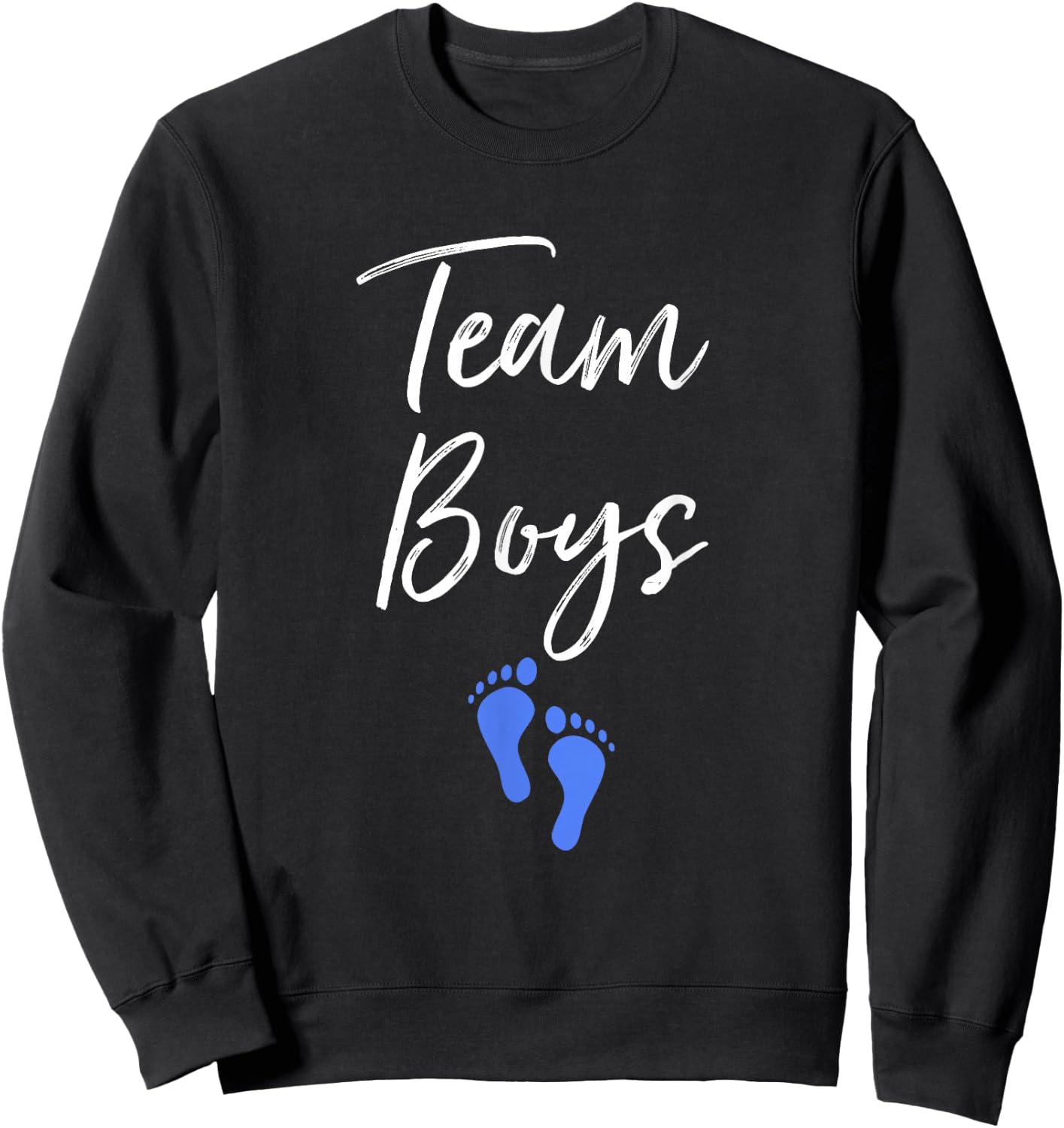 Team Boys Twin Gender Reveal Party For Twins Sweatshirt - Sweatshirt | Black