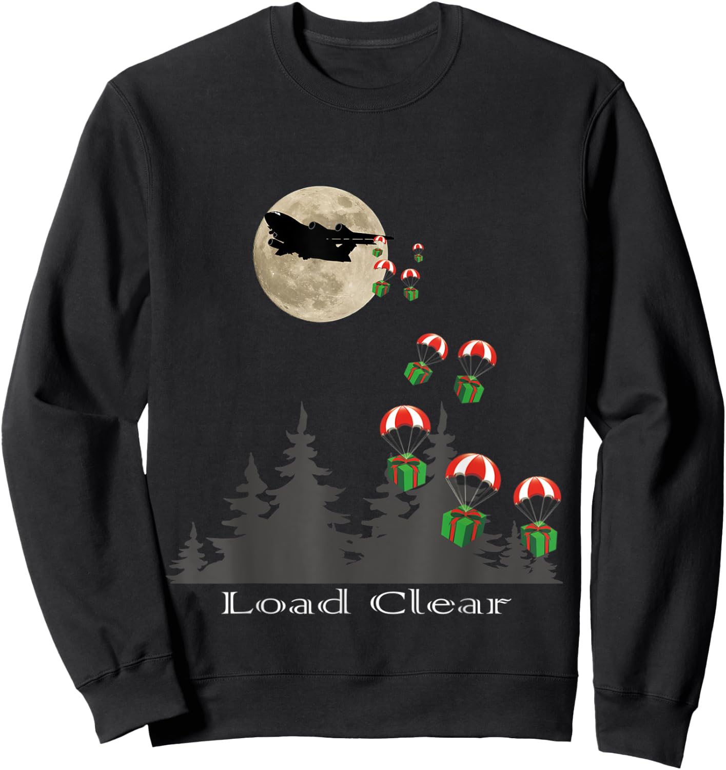 Load Clear, C-17 Airdrop Sweatshirt - Sweatshirt | Black