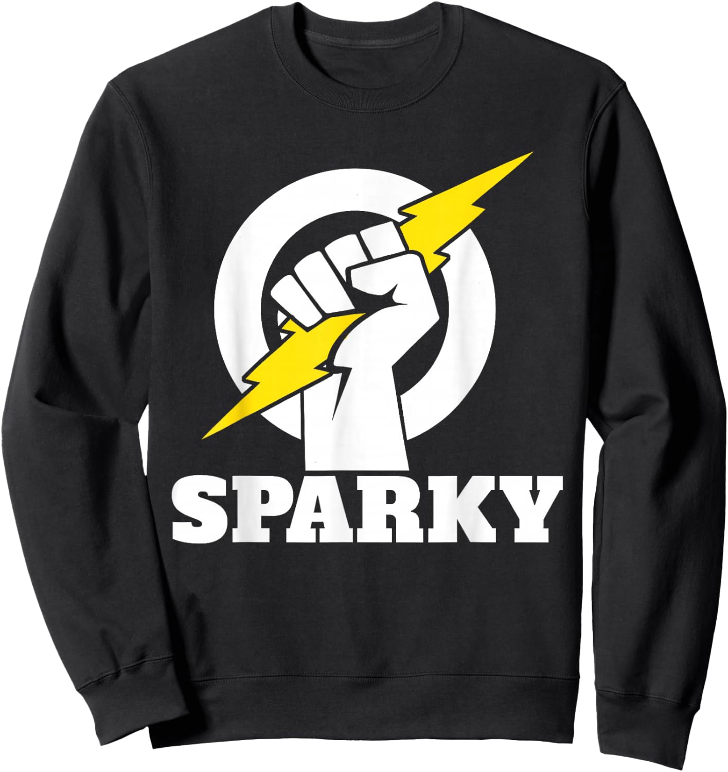 Electrician Lightning Bolt Electrician Sparky Sweatshirt - Sweatshirt | Black