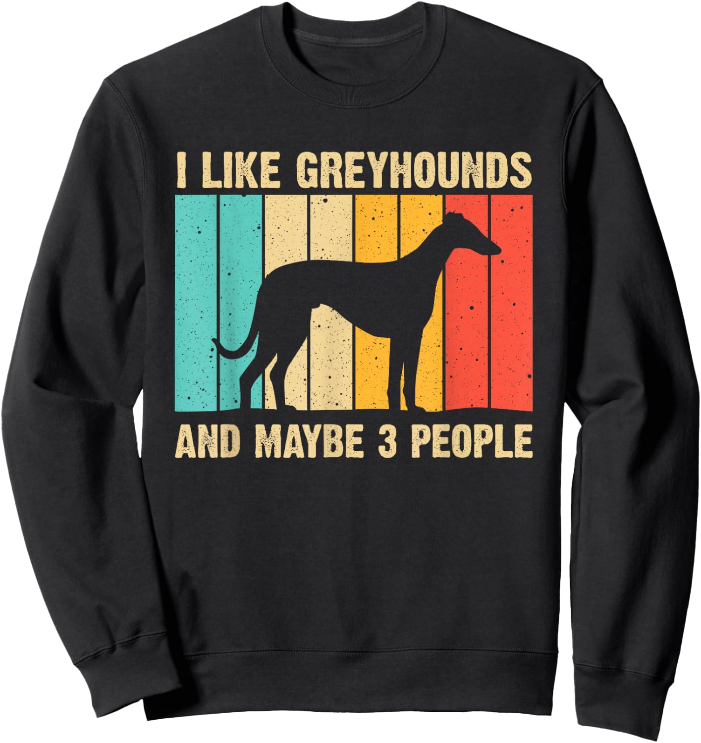 Funny Greyhound Design Men Women Italian Greyhound Dog Lover Sweatshirt - Sweatshirt | Black