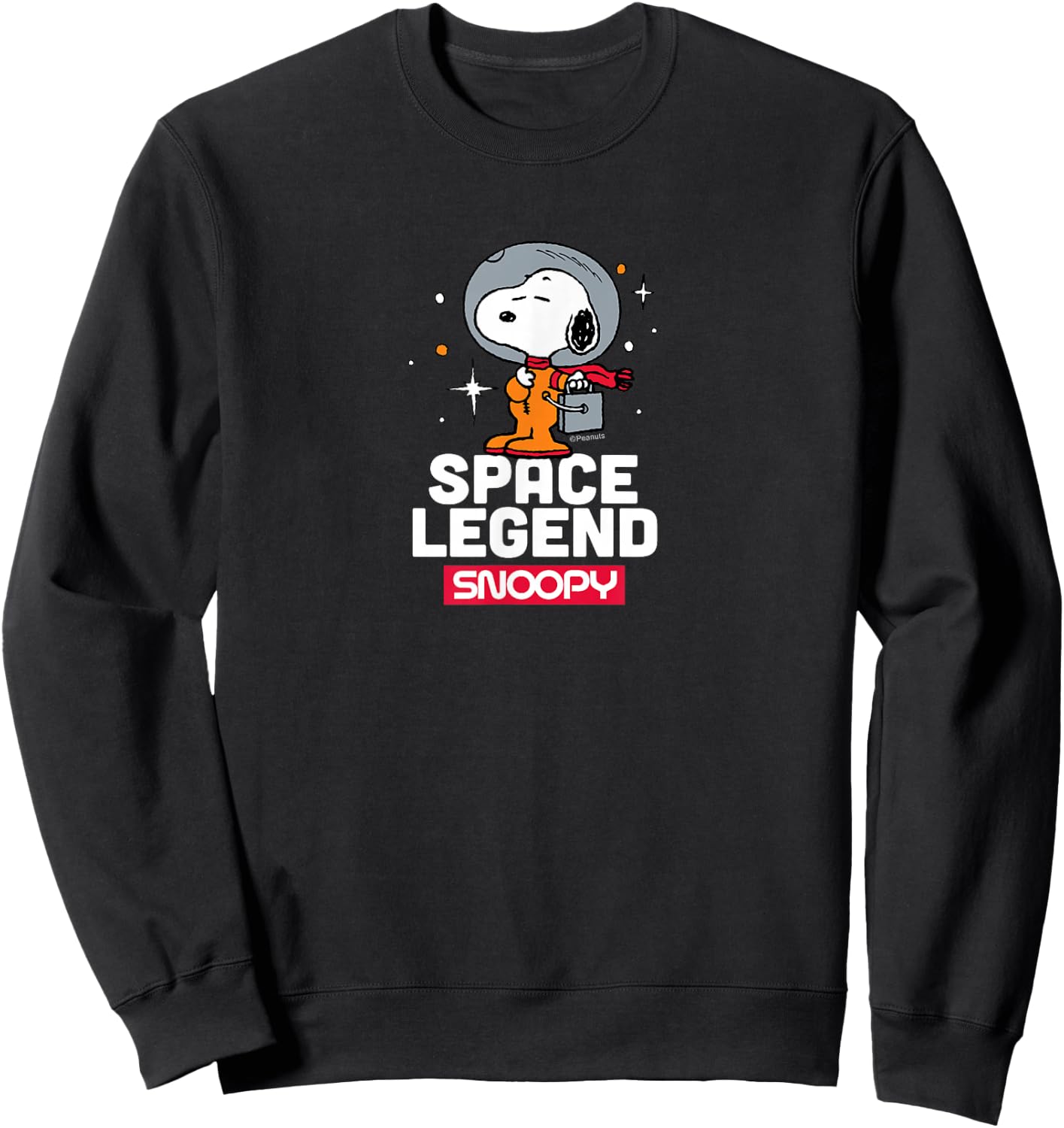 Peanuts - Snoopy Space Legend Astronaut Beagle Sweatshirt - Sweatshirt | Black
