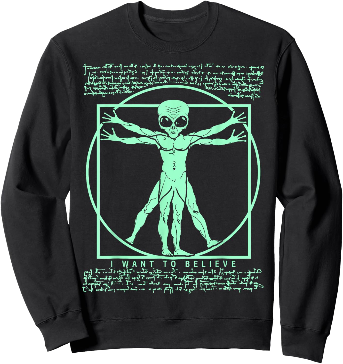 Extraterrestrial, Ancient Astronaut Theorist - UFO - Alien Sweatshirt - Sweatshirt | Black