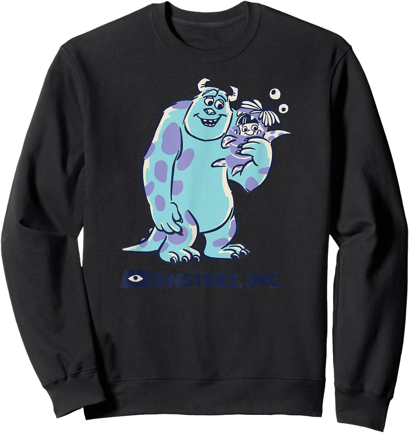 Disney PIXAR Monsters Inc. Sulley and Boo Smiles Sweatshirt - Sweatshirt | Black
