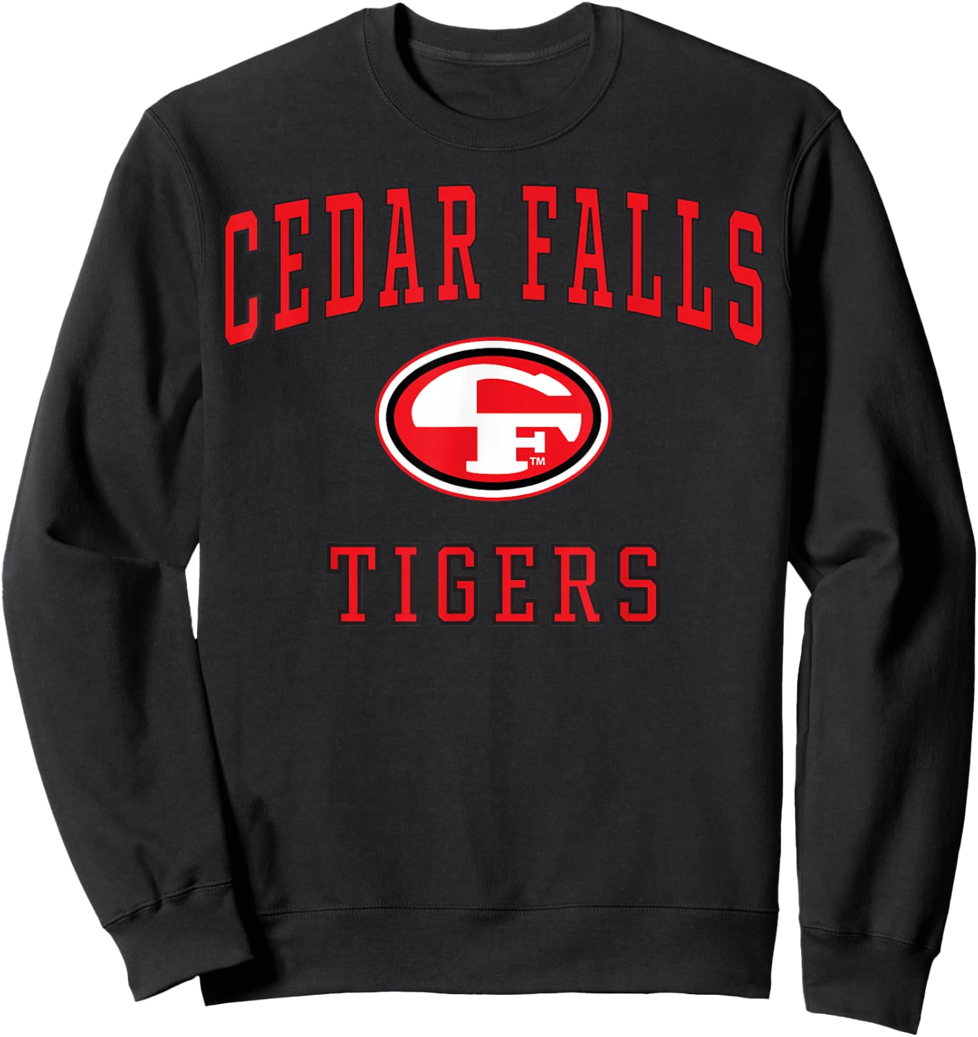 Cedar Falls High School Tigers C1 Sweatshirt - Sweatshirt | Black