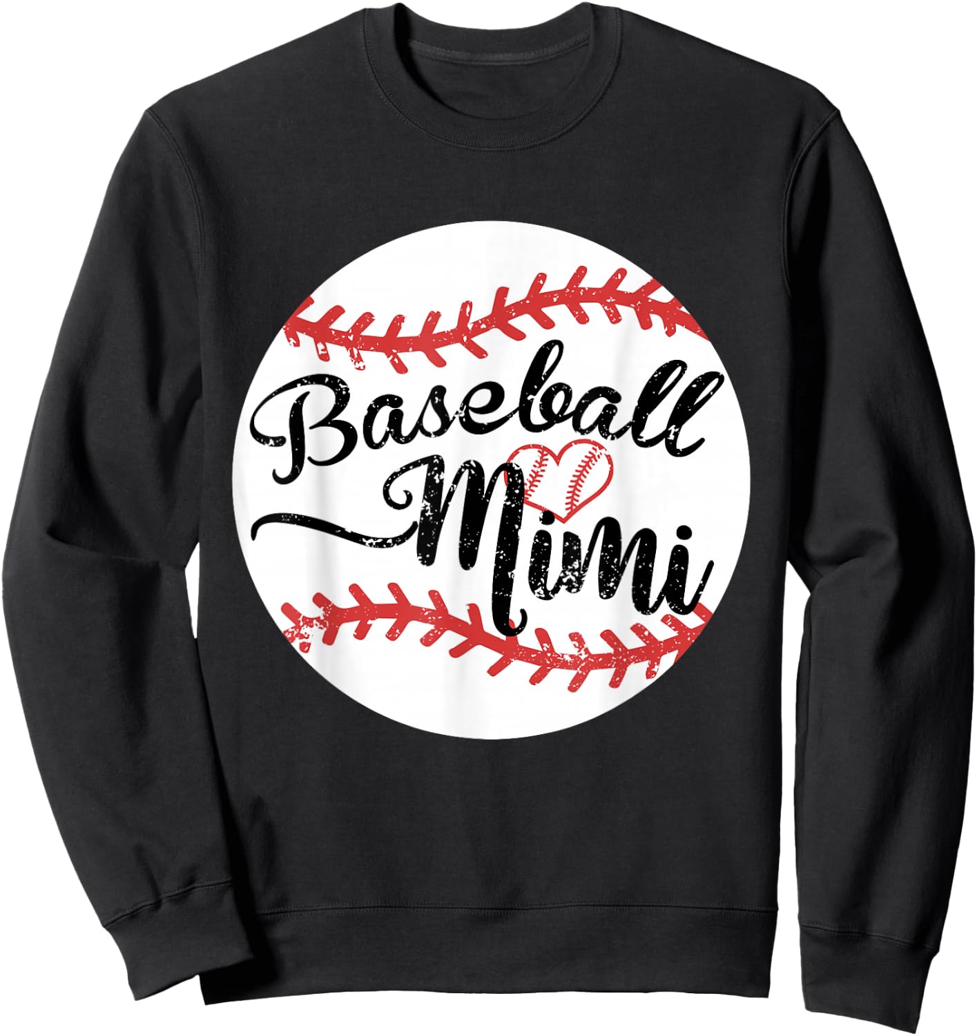Proud Baseball Mimi Shirt Sweatshirt - Sweatshirt | Black
