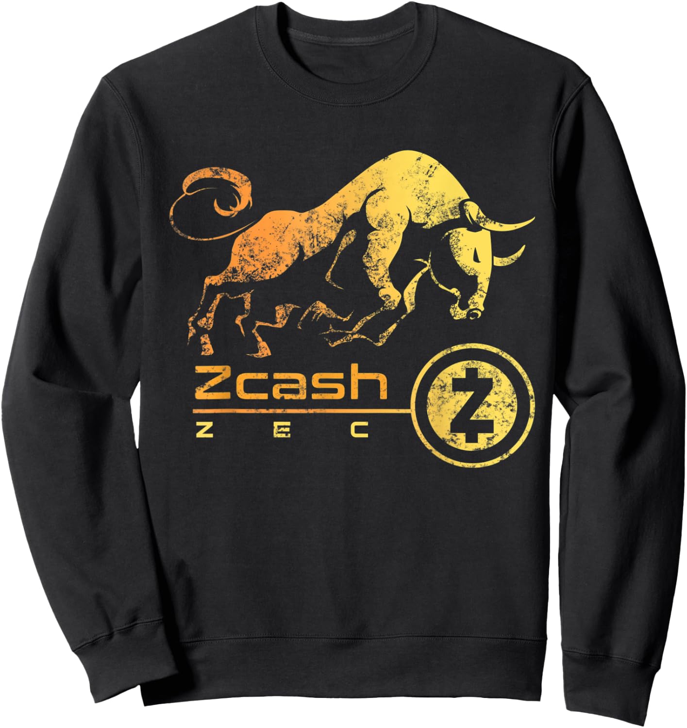 Zcash Crypto BULLRUN HODL ZEC to the Moon! Millionaire Token Sweatshirt - Sweatshirt | Black
