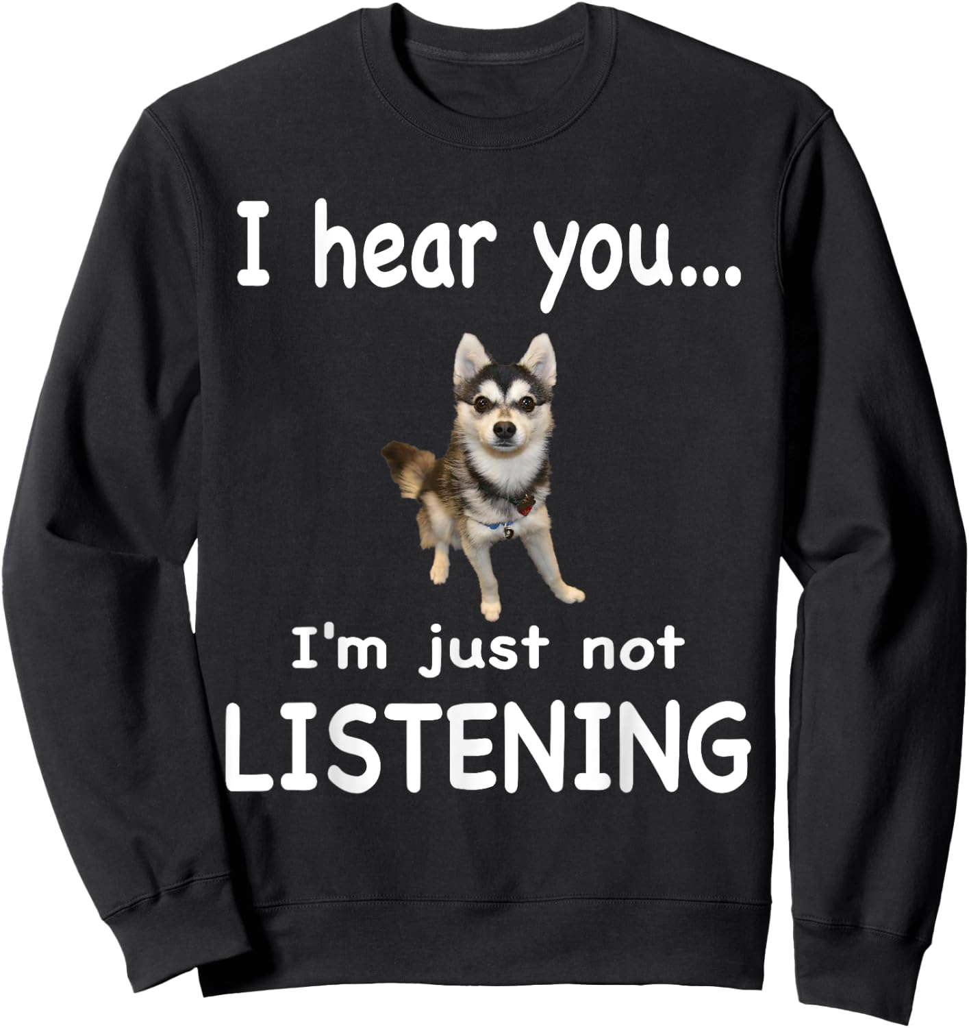 Alaskan Klee Kai Dog - Alaskan Klee Kai Men Women Sweatshirt - Sweatshirt | Black