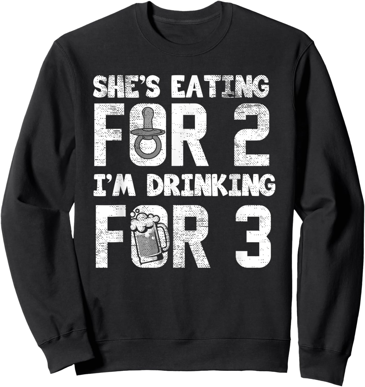 Funny Pregnancy Announcement Matching Couple Gift Men Women Sweatshirt - Sweatshirt | Black