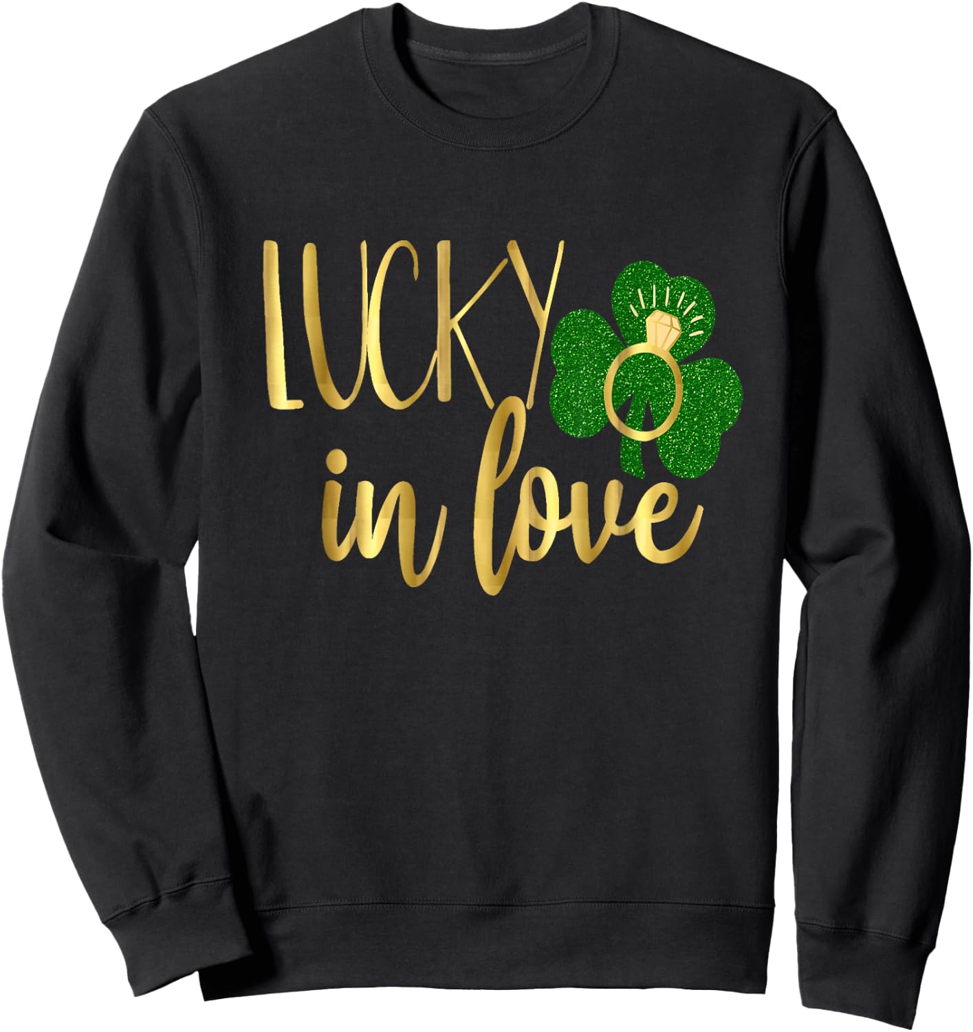 Irish Bride Shirt Matching Lucky Bachelorette Wedding Bridal Sweatshirt - Sweatshirt | Black