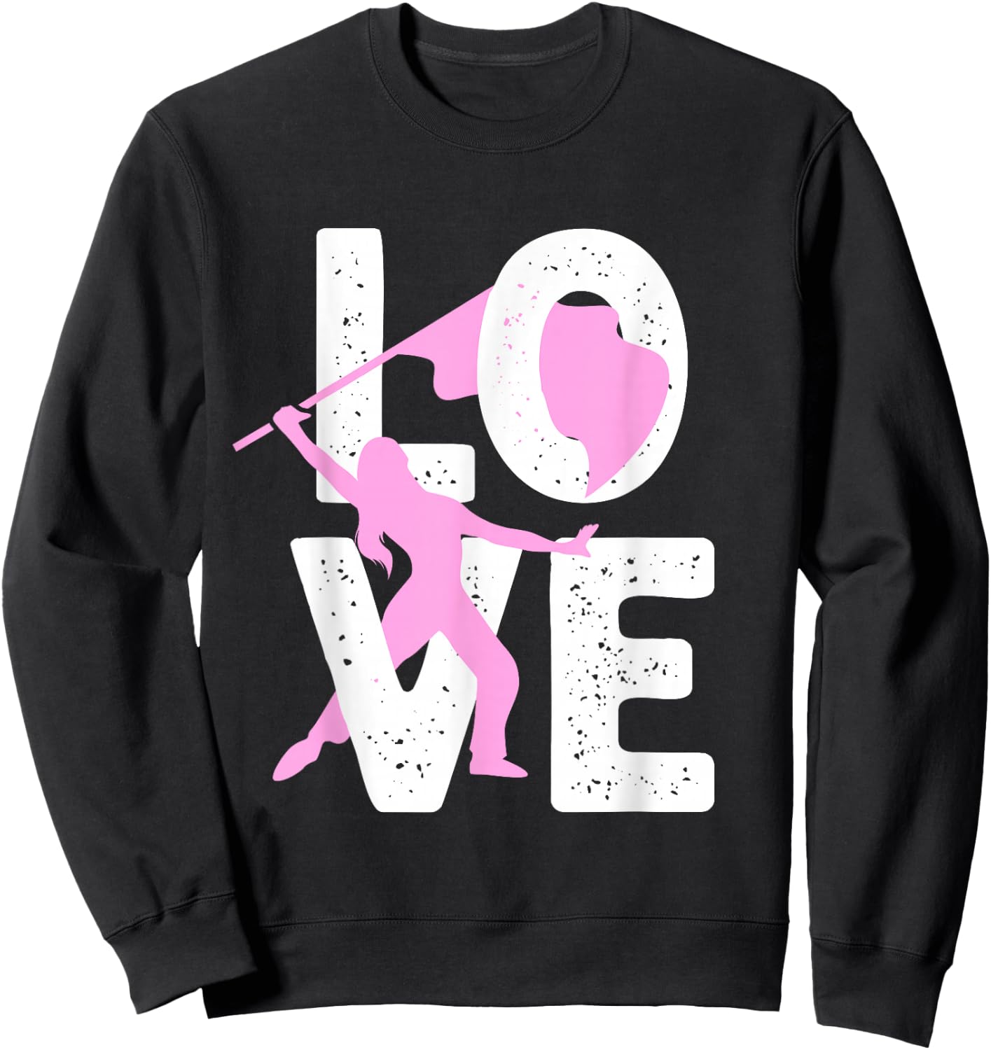 Cool Color Guard Girls Marching Band Flag Sabre Sweatshirt - Sweatshirt | Black