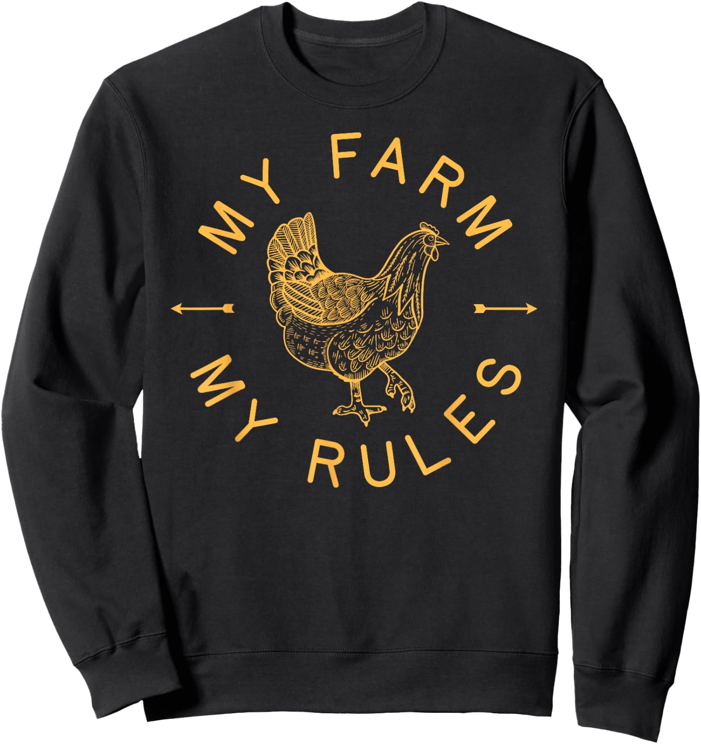 Chicken Shirt Coop Hair Dont Care Farm Animal Hen Gift 4 Sweatshirt - Sweatshirt | Black