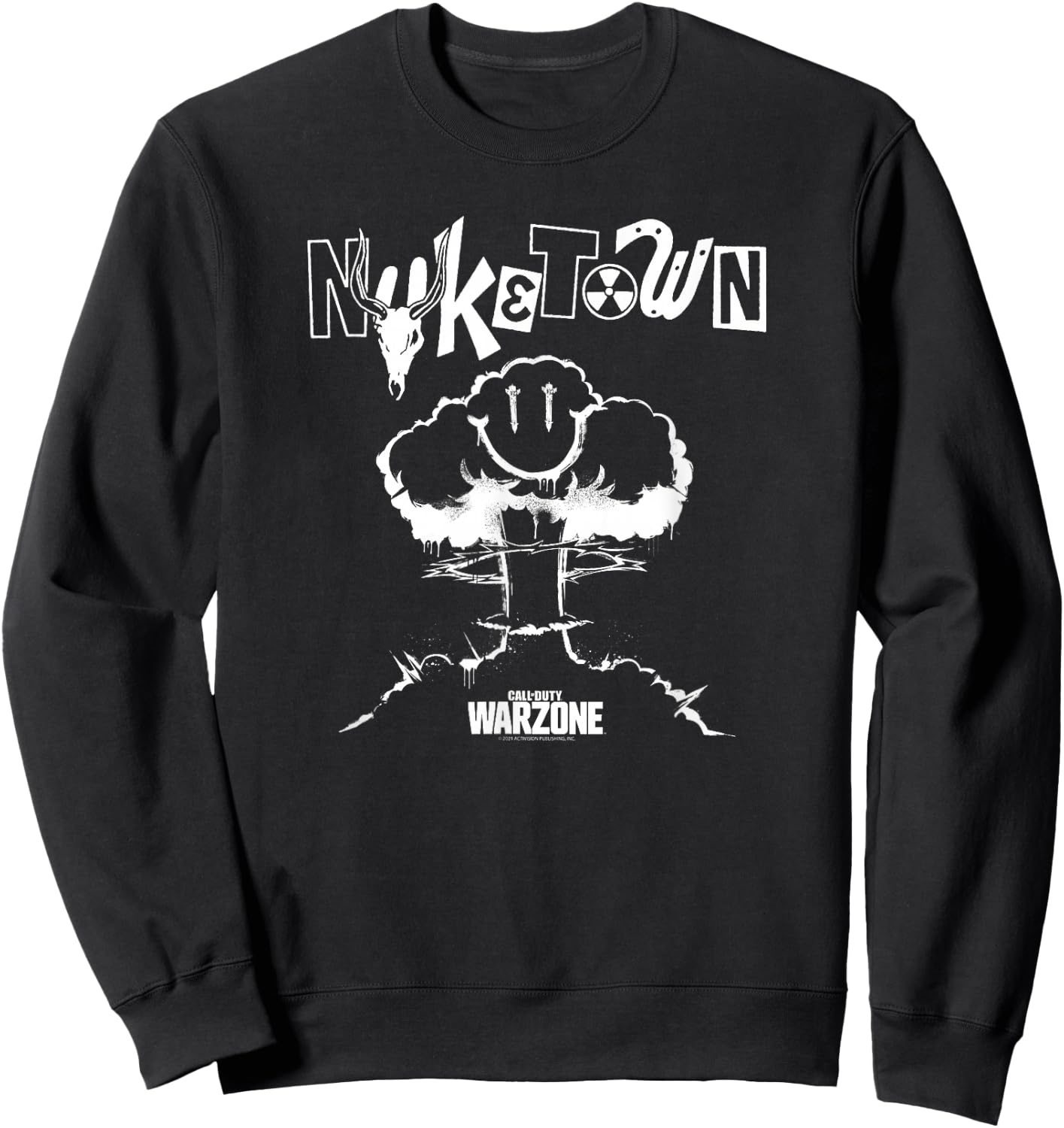 Call of Duty Nuketown Smile Explosion Sweatshirt - Sweatshirt | Black