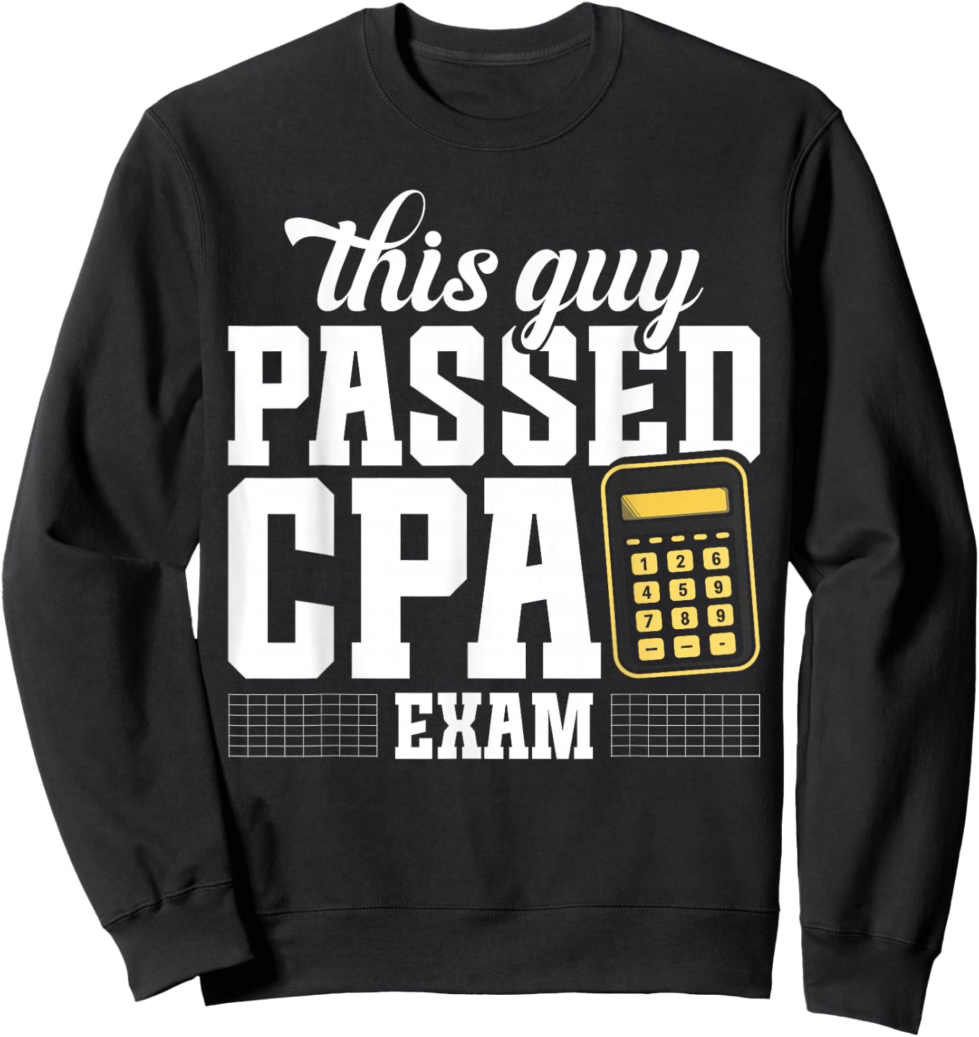 CPA Survivor CPA Exam Tax Season Bookkeeper CPA Exam Sweatshirt - Sweatshirt | Black