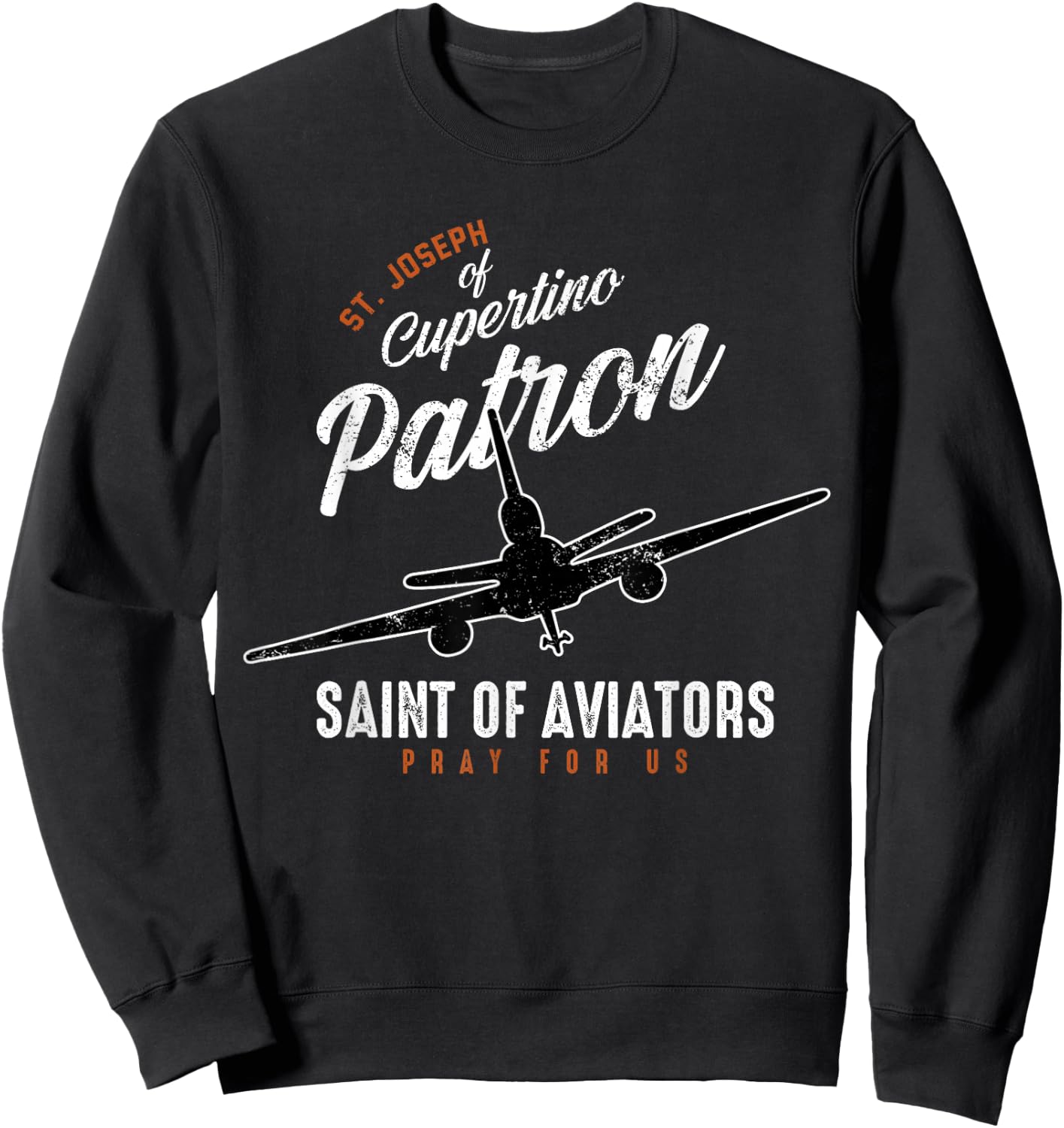 St. Joseph of Cupertino Patron Saint of Pilots Aviators Men Sweatshirt - Sweatshirt | Black