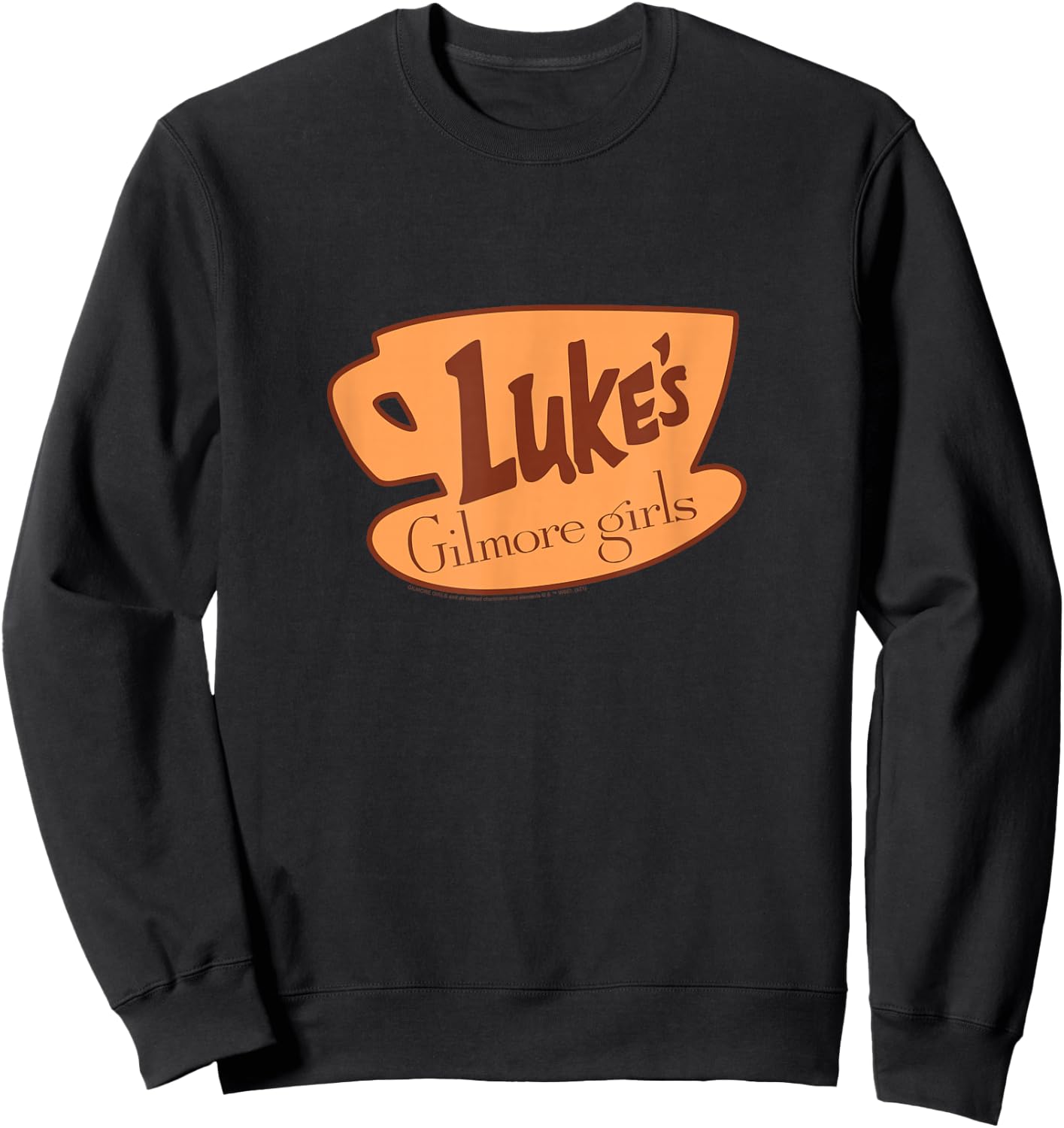 Gilmore Girls Luke's Coffee Classic Coffee Cup Logo TV Show Sweatshirt - Sweatshirt | Black