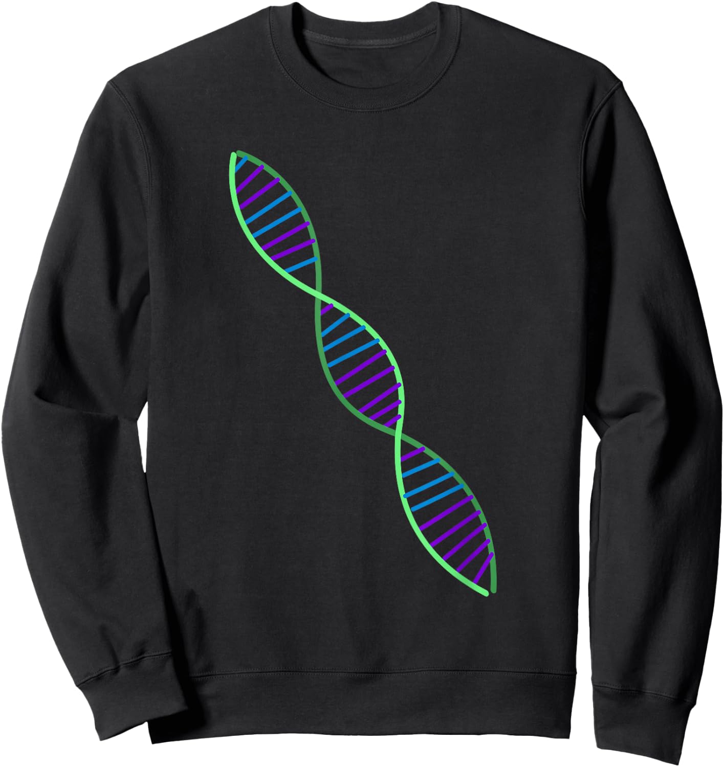 Double Helix DNA Strand Model Shirt for Kids, Men, Women Sweatshirt - Sweatshirt | Black