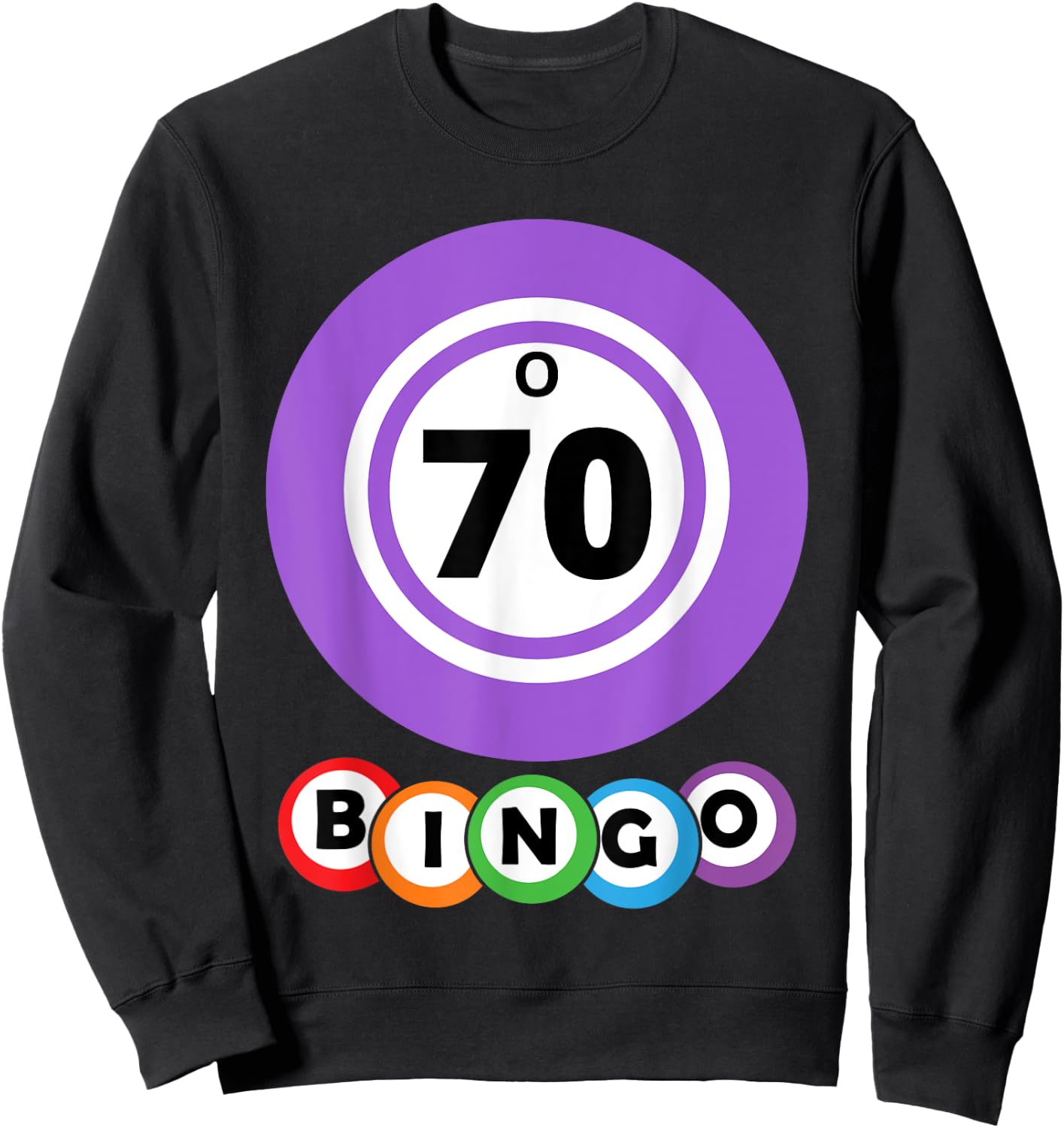 Lucky Bingo O70 Group Bingo Costume Sweatshirt - Sweatshirt | Black
