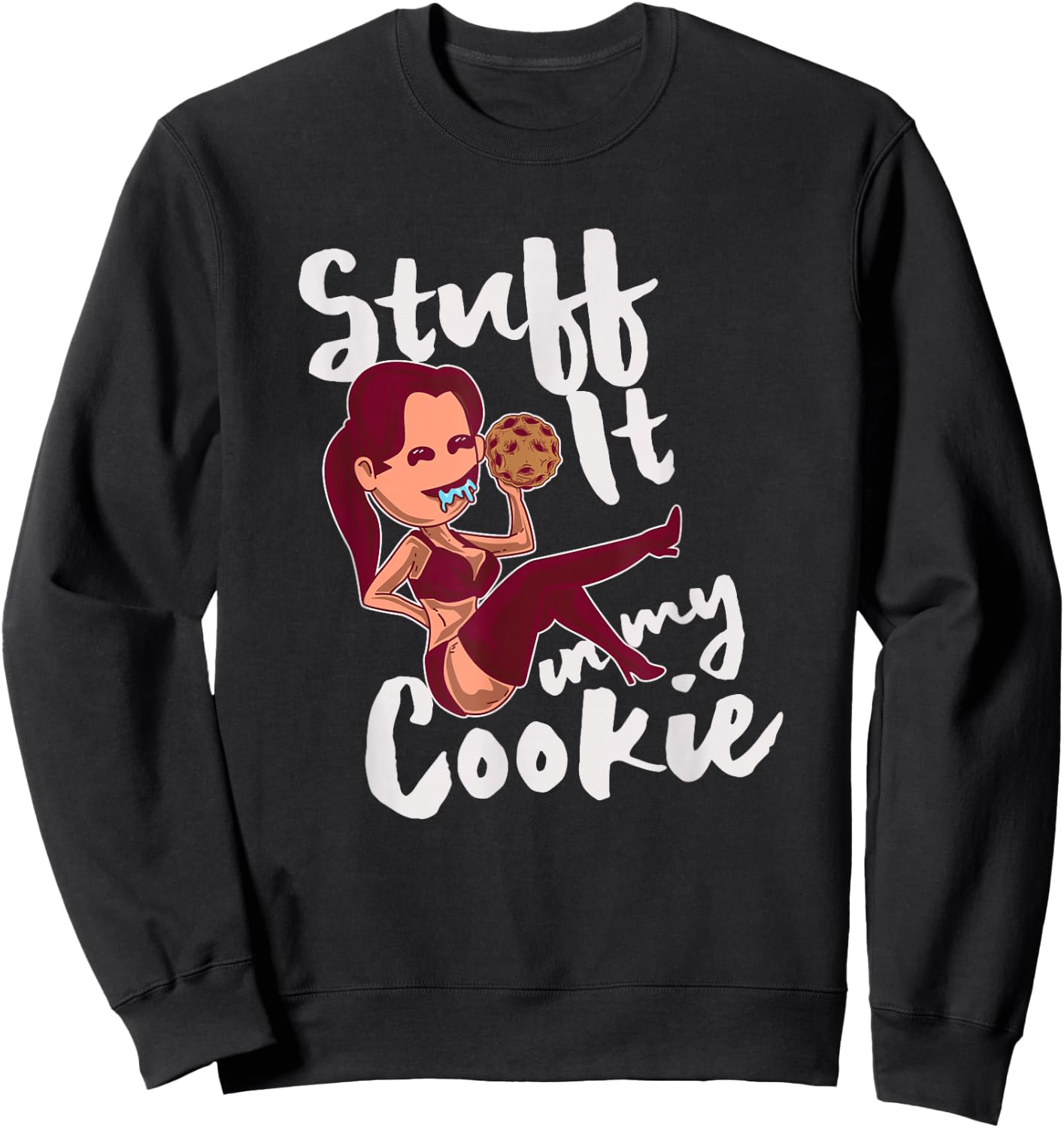 Funny Naughty Cookies Bakery Baker Gift Confectionery Sweatshirt - Sweatshirt | Black