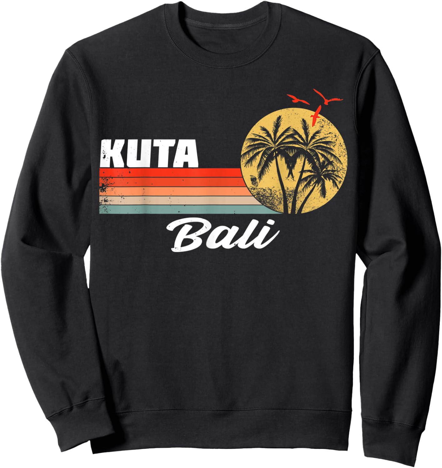 Bali Surfer I Indonesia Surfing I Bali Surf I Kuta Surf Sweatshirt - Sweatshirt | Black