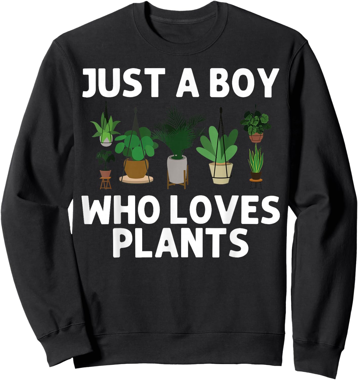 Cool Plant For Boys Kids Pot Gardener Plant Lover Gardening Sweatshirt - Sweatshirt | Black