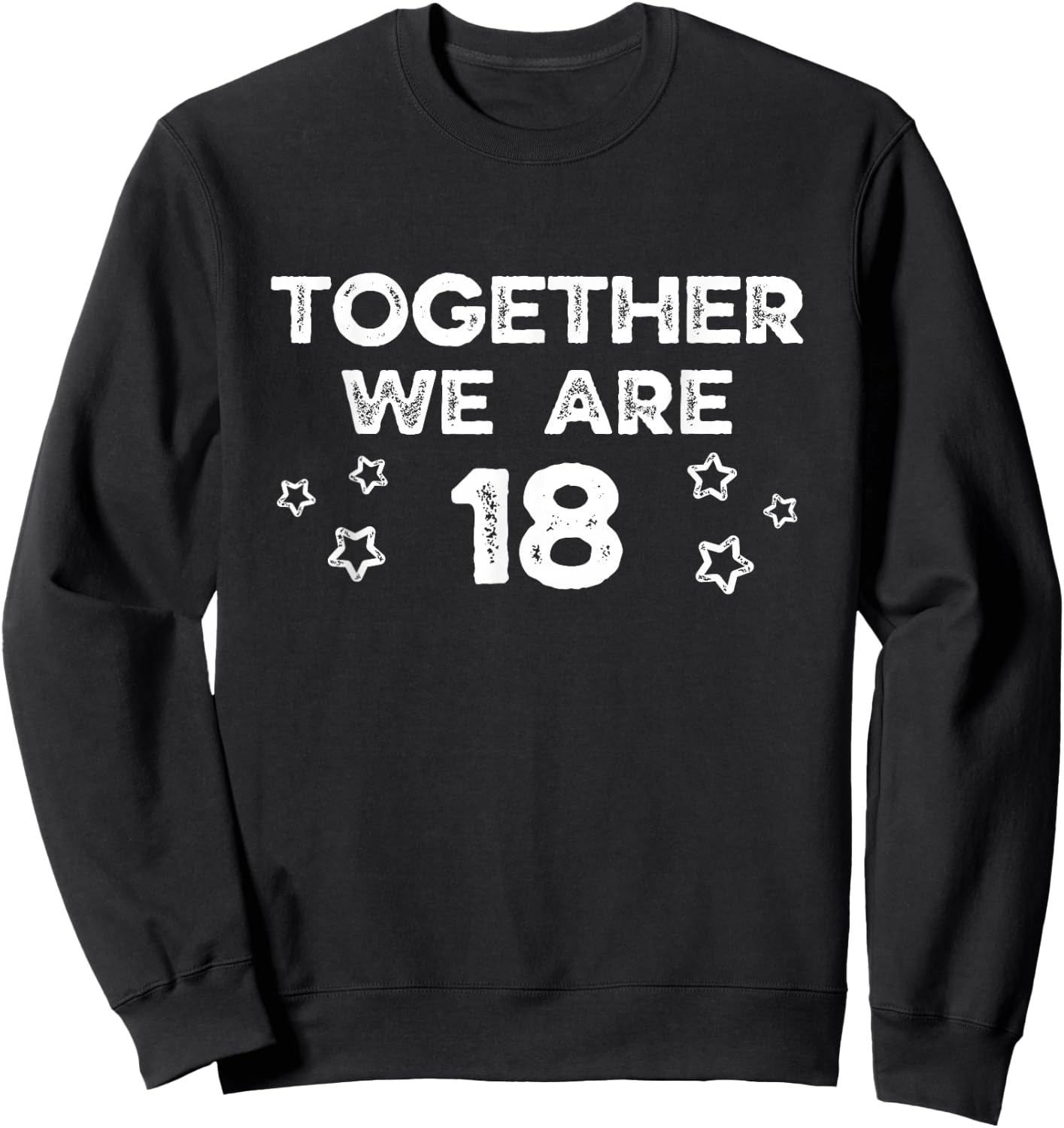 9th Twins Birthday 9 Twin Birthday Together We Are 18 Sweatshirt - Sweatshirt | Black