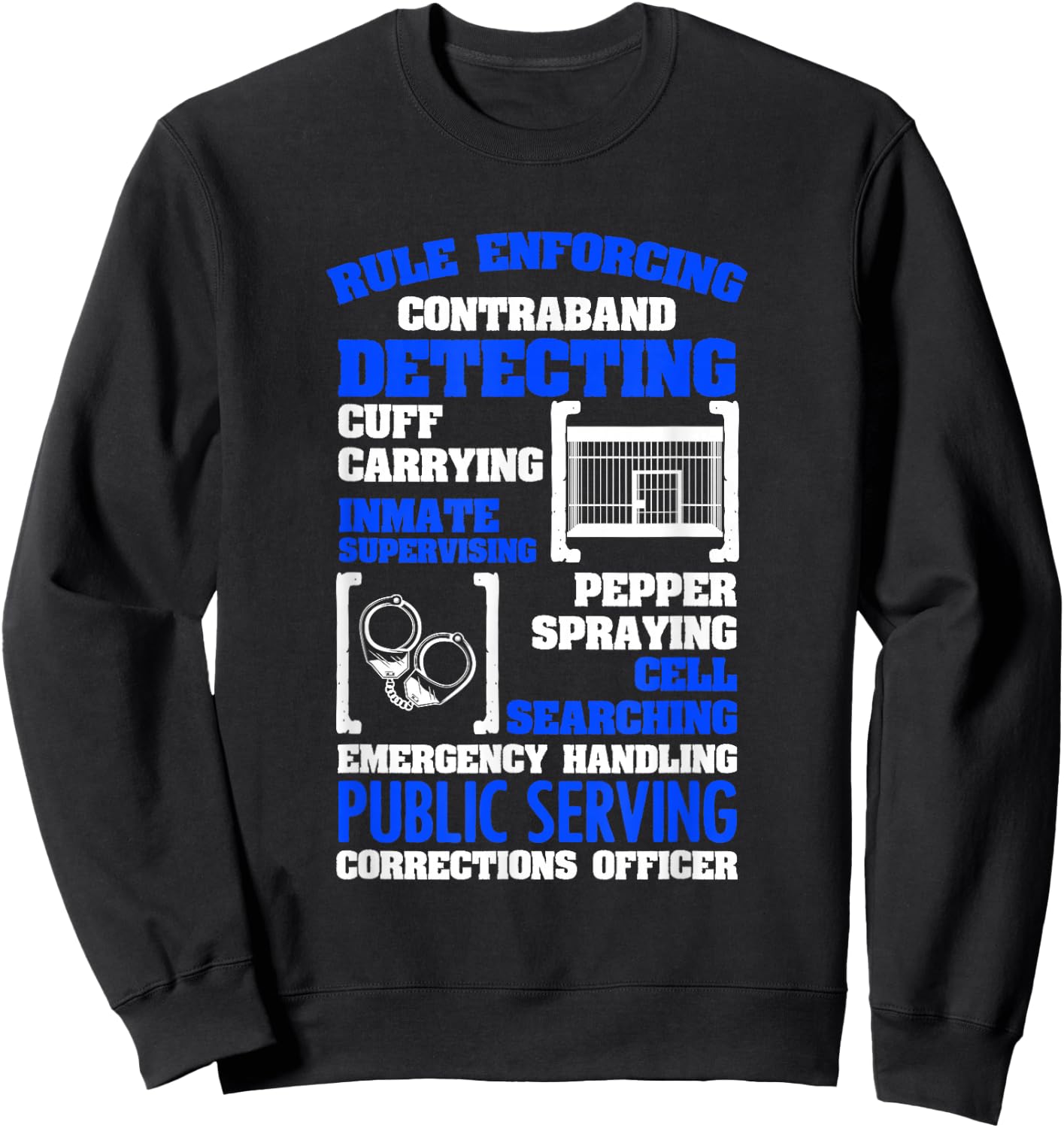 Correction Officer Correctional Officer s Sweatshirt - Sweatshirt | Black