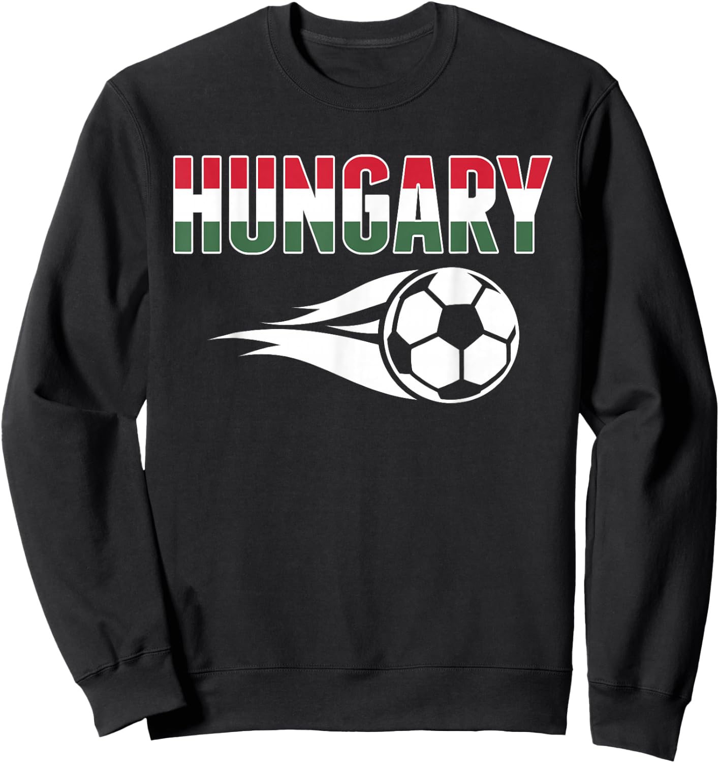 Hungary Soccer Fans Jersey - Hungarian Flag Football Lovers Sweatshirt - Sweatshirt | Black