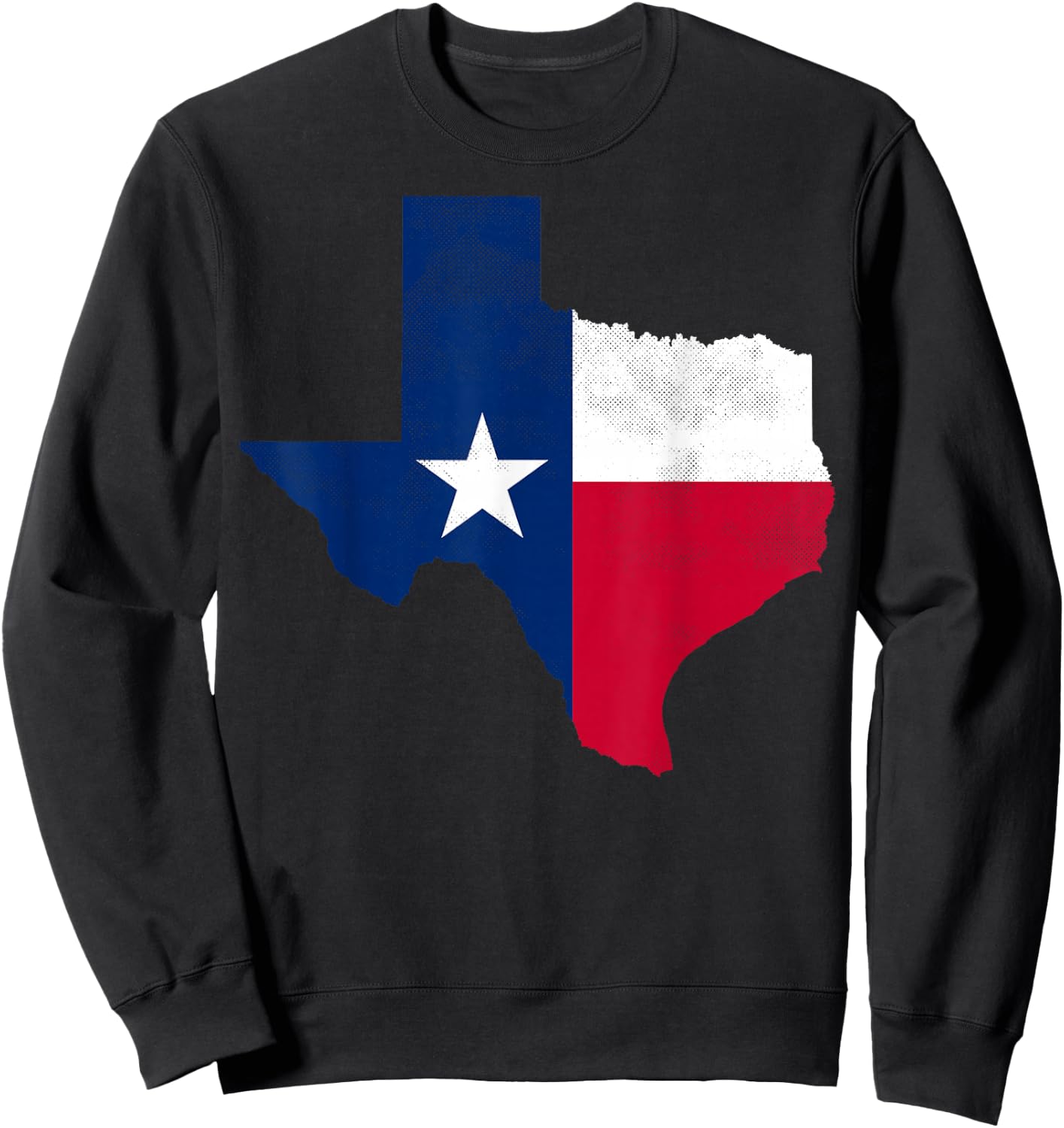 Texas State USA Distressed Flag Grunge Women Men Kids Texas Sweatshirt - Sweatshirt | Black
