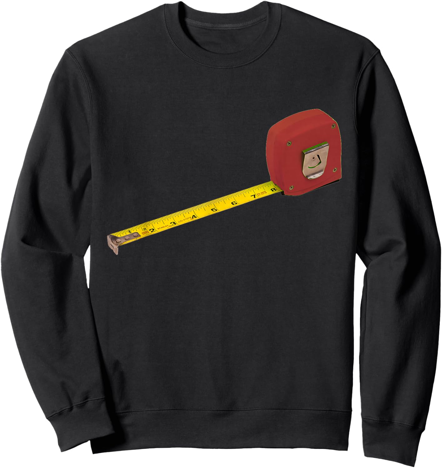 Simple Tools Tape Measure for Carpenters, Mechanics, DIY Sweatshirt - Sweatshirt | Black