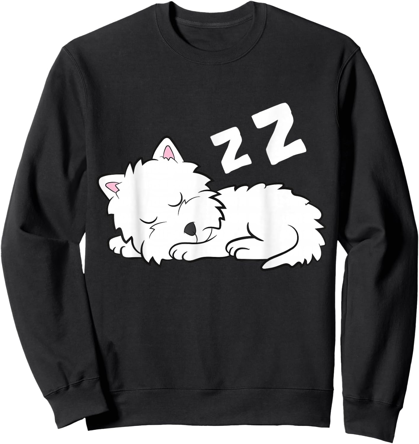 Cute Westie Pajama West Highland White Terrier Dog Sweatshirt - Sweatshirt | Black