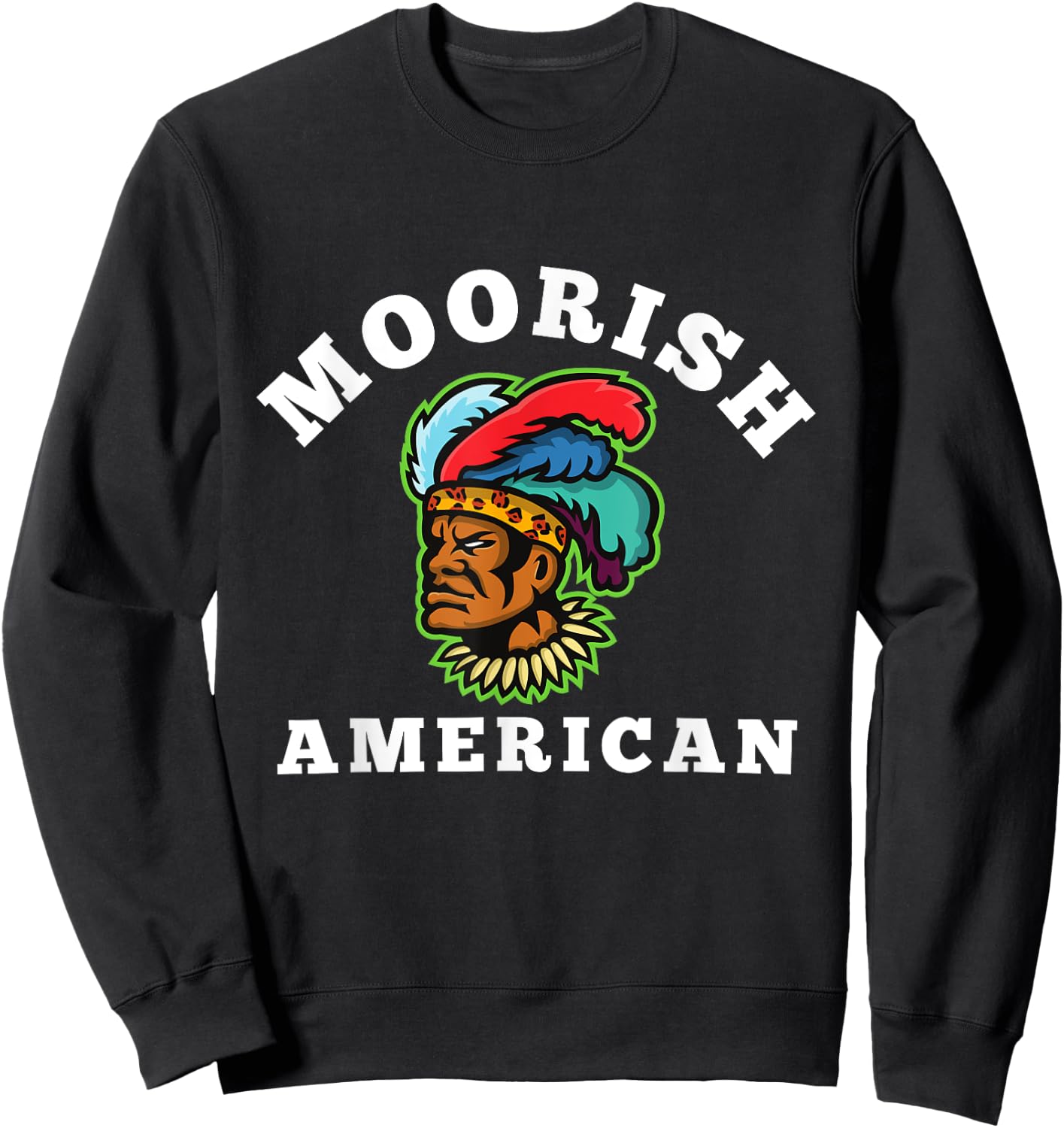 Moor - Moorish American God Body Of Melanin Sweatshirt - Sweatshirt | Black