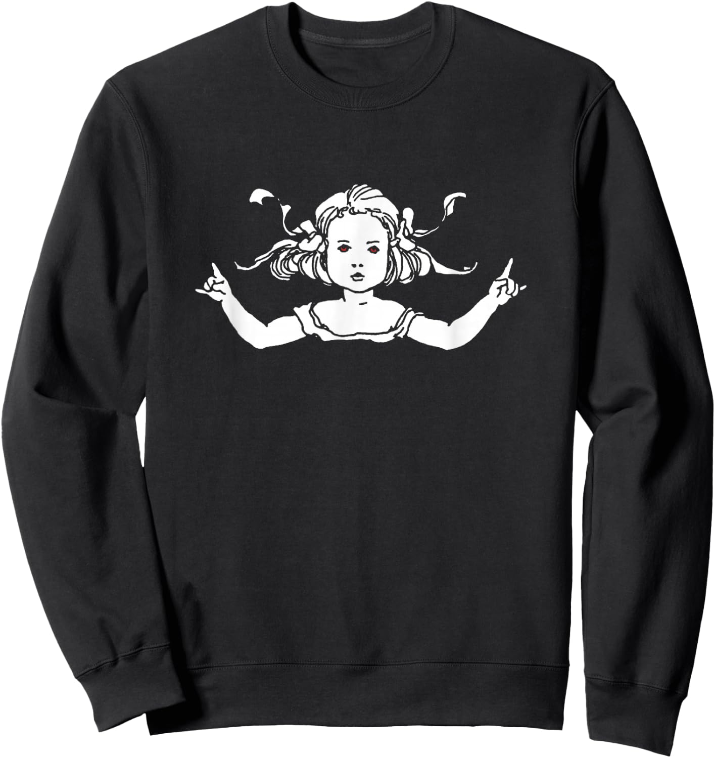 Hardcore Death Metal Girl Rock n Roll Heavy Metal Funny Sweatshirt - Sweatshirt | Black