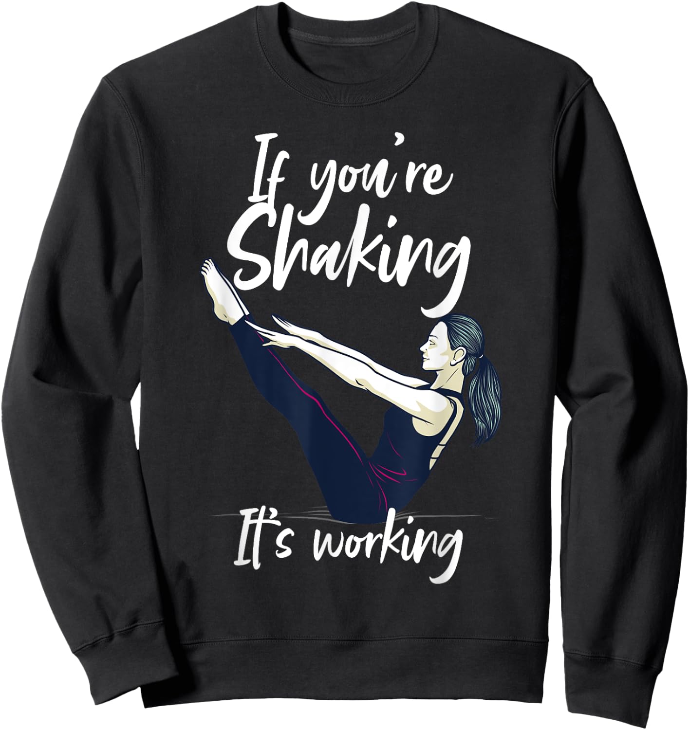 Funny Pilates Men Gym Fitness Instructor Workout Sweatshirt - Sweatshirt | Black